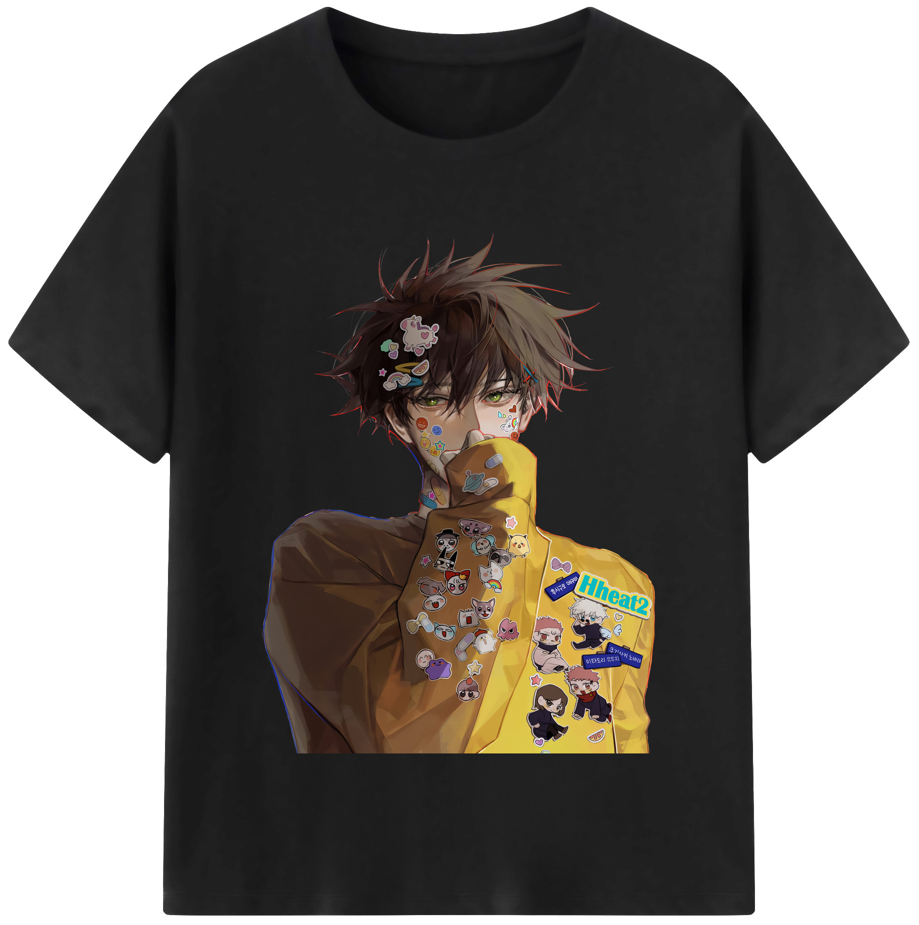 （画像用） 呪術廻戦 Jujutsu Kaisen レディースカジュアルプリントTシャツ（綿100％）