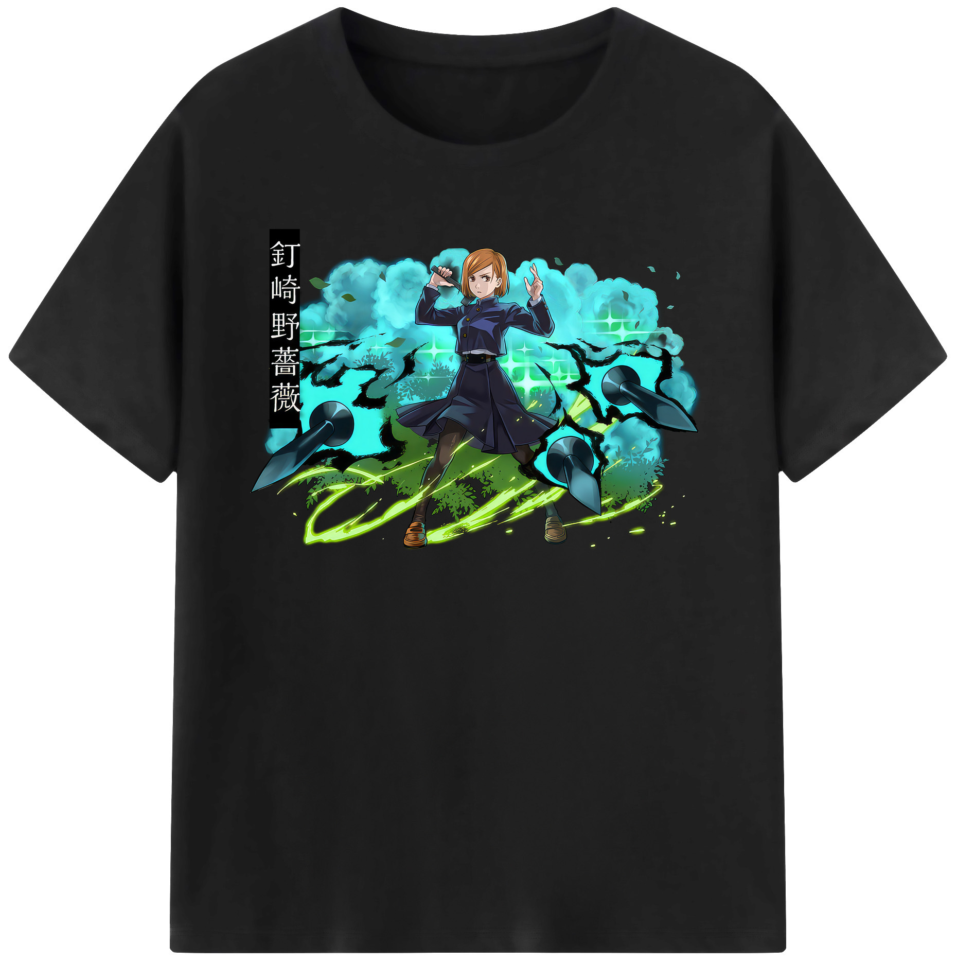 （画像用） 呪術廻戦 Jujutsu Kaisen レディースカジュアルプリントTシャツ（綿100％）