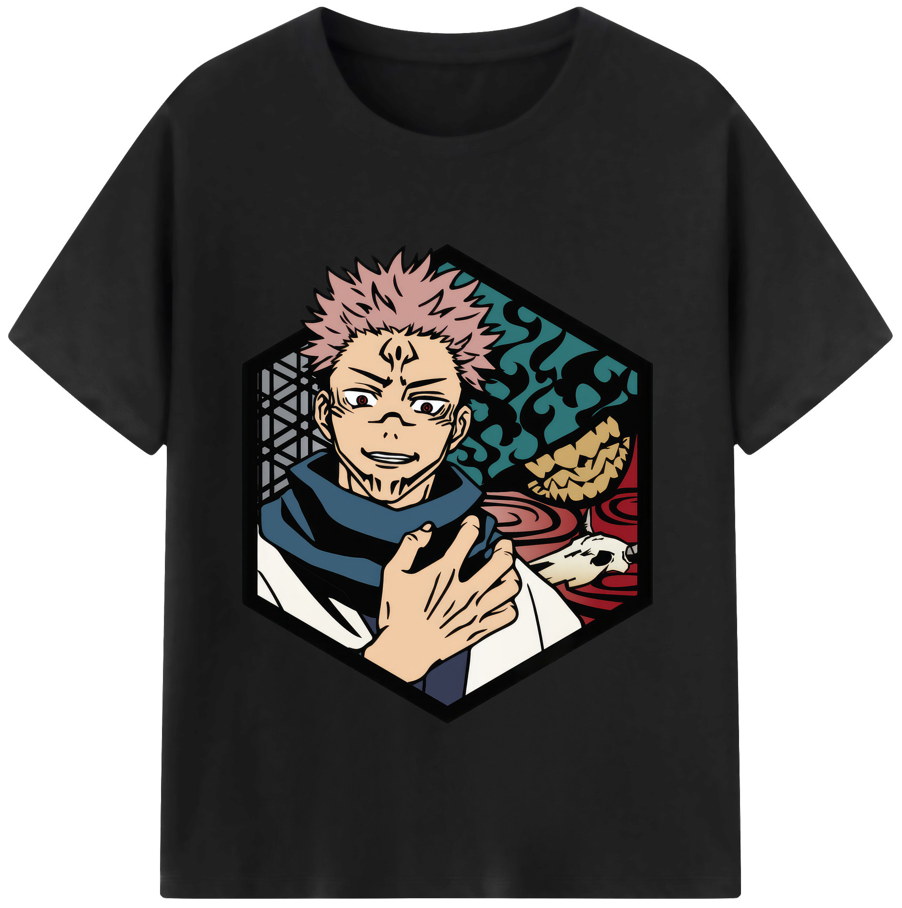 （画像用） 呪術廻戦 Jujutsu Kaisen レディースカジュアルプリントTシャツ（綿100％）