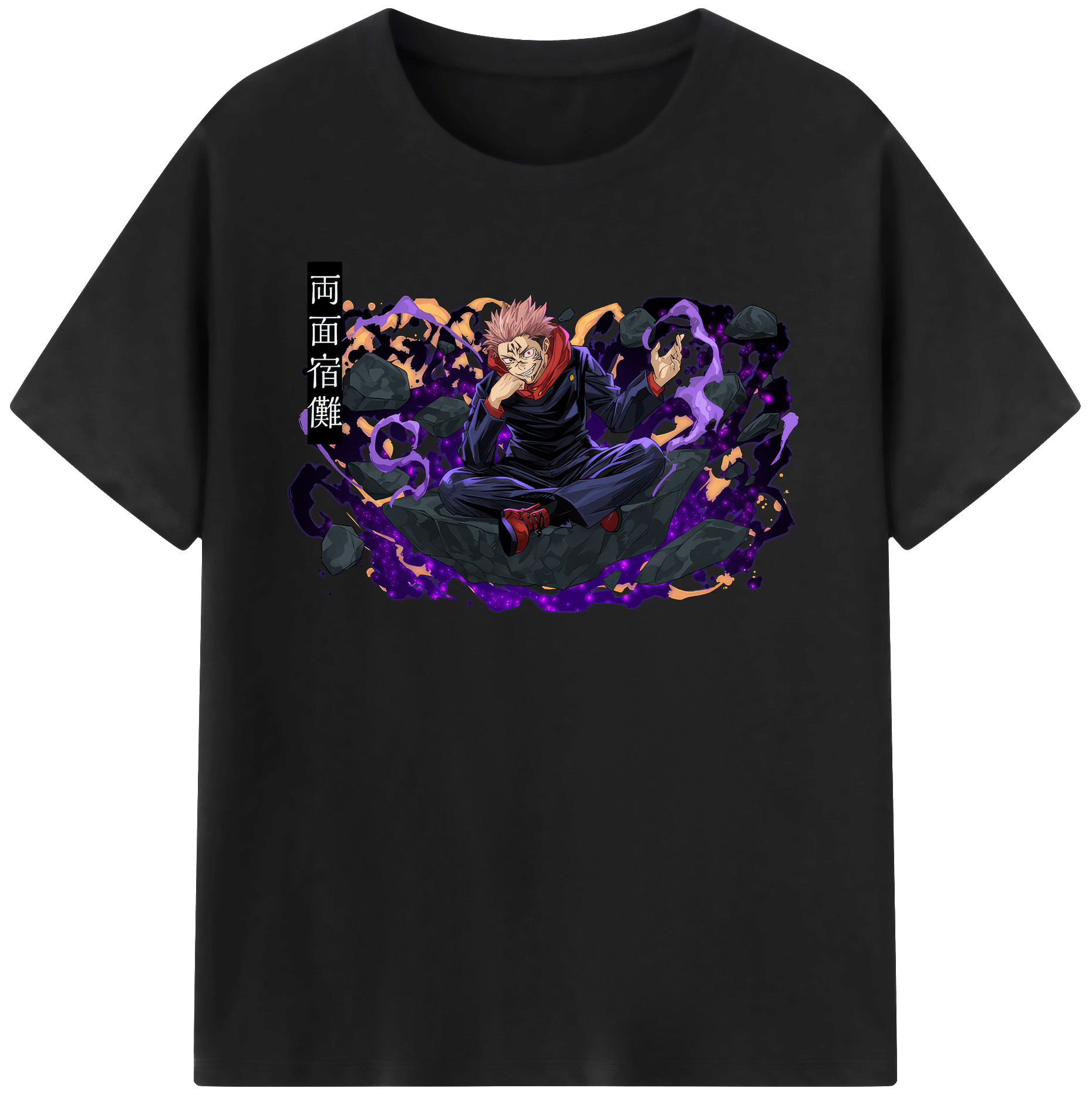 （画像用） 呪術廻戦 Jujutsu Kaisen レディースカジュアルプリントTシャツ（綿100％）