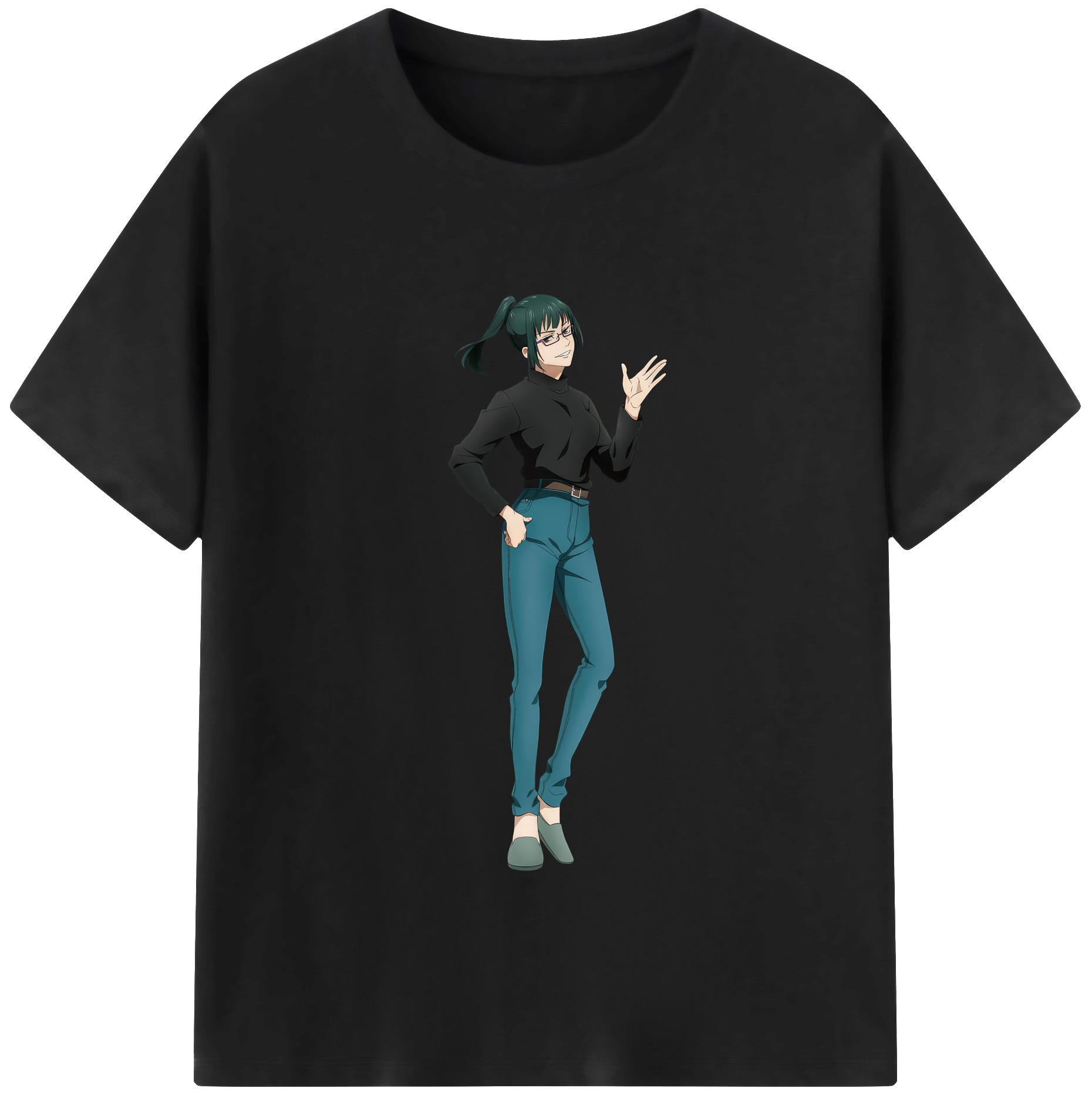 （画像用） 呪術廻戦 Jujutsu Kaisen レディースカジュアルプリントTシャツ（綿100％）