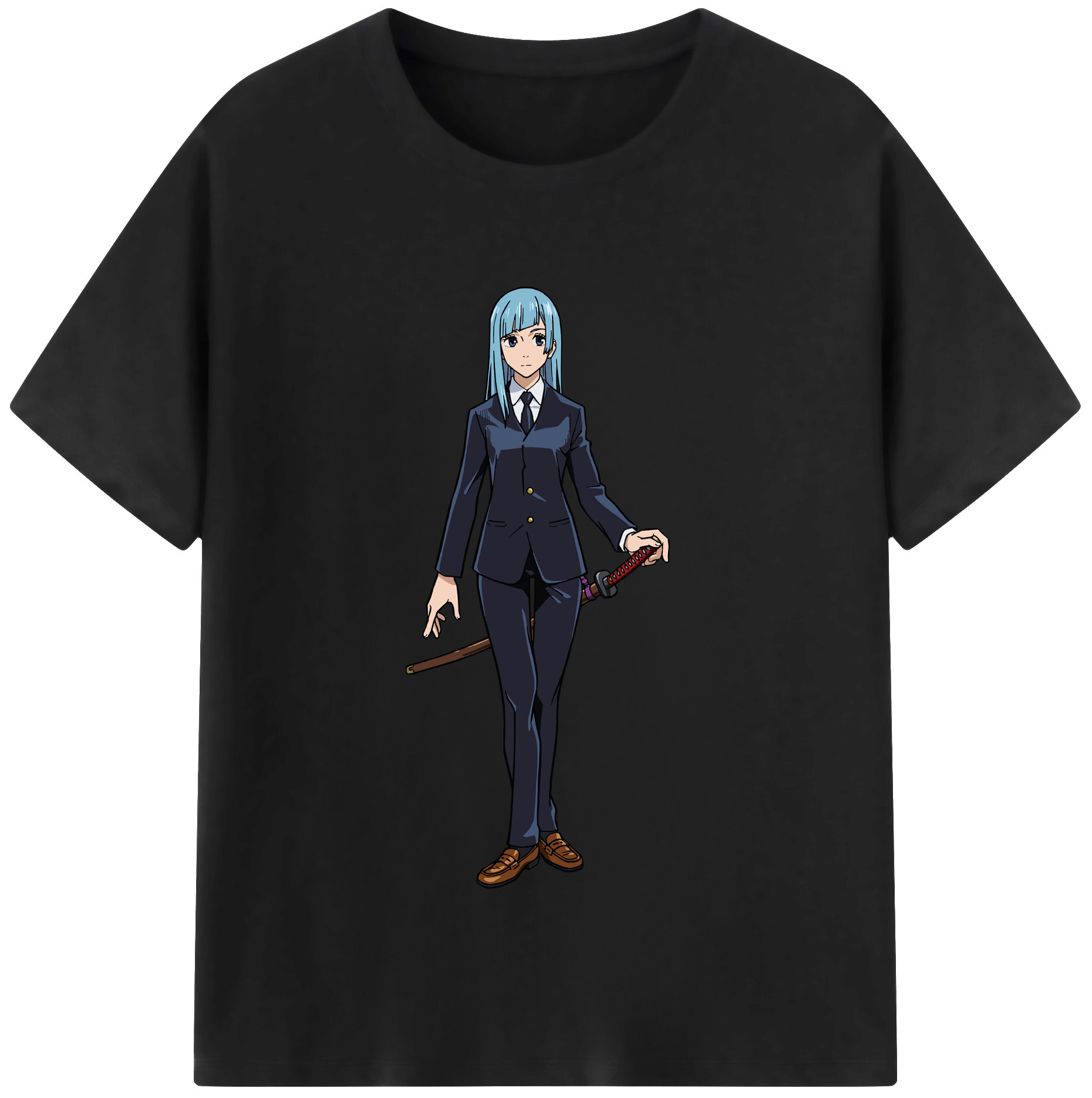 （画像用） 呪術廻戦 Jujutsu Kaisen レディースカジュアルプリントTシャツ（綿100％）