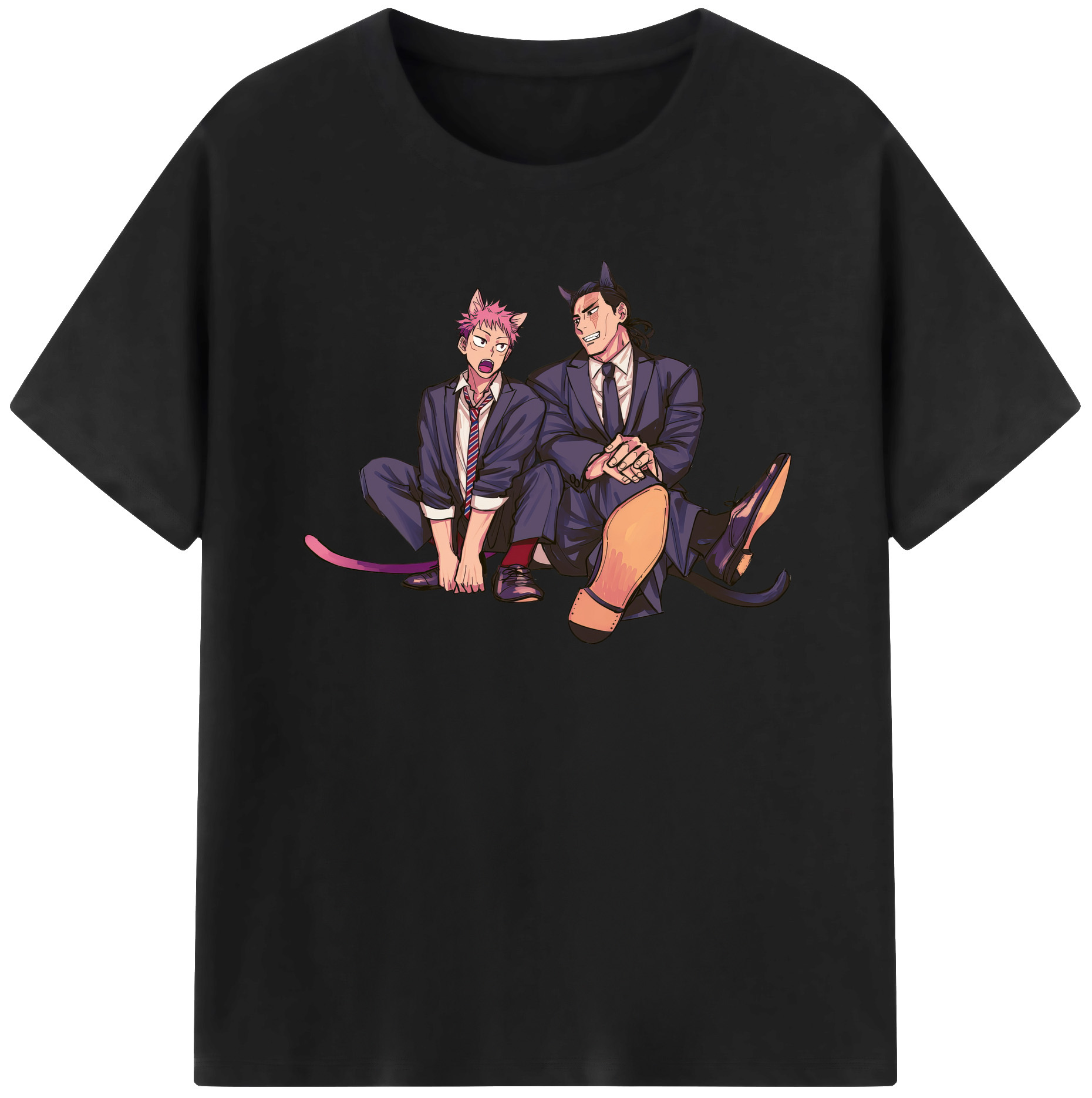 （画像用） 呪術廻戦 Jujutsu Kaisen レディースカジュアルプリントTシャツ（綿100％）