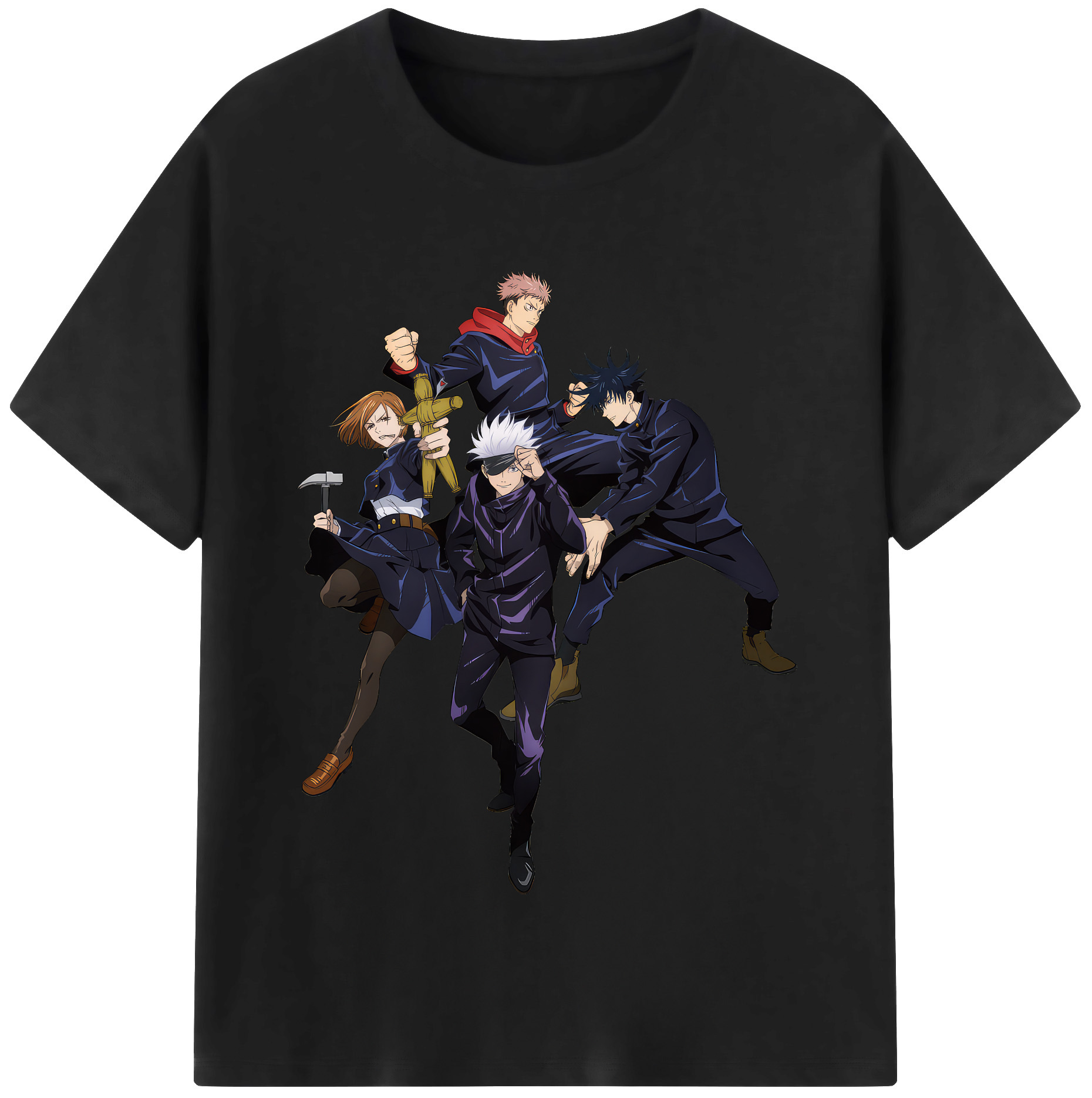 （画像用） 呪術廻戦 Jujutsu Kaisen レディースカジュアルプリントTシャツ（綿100％）