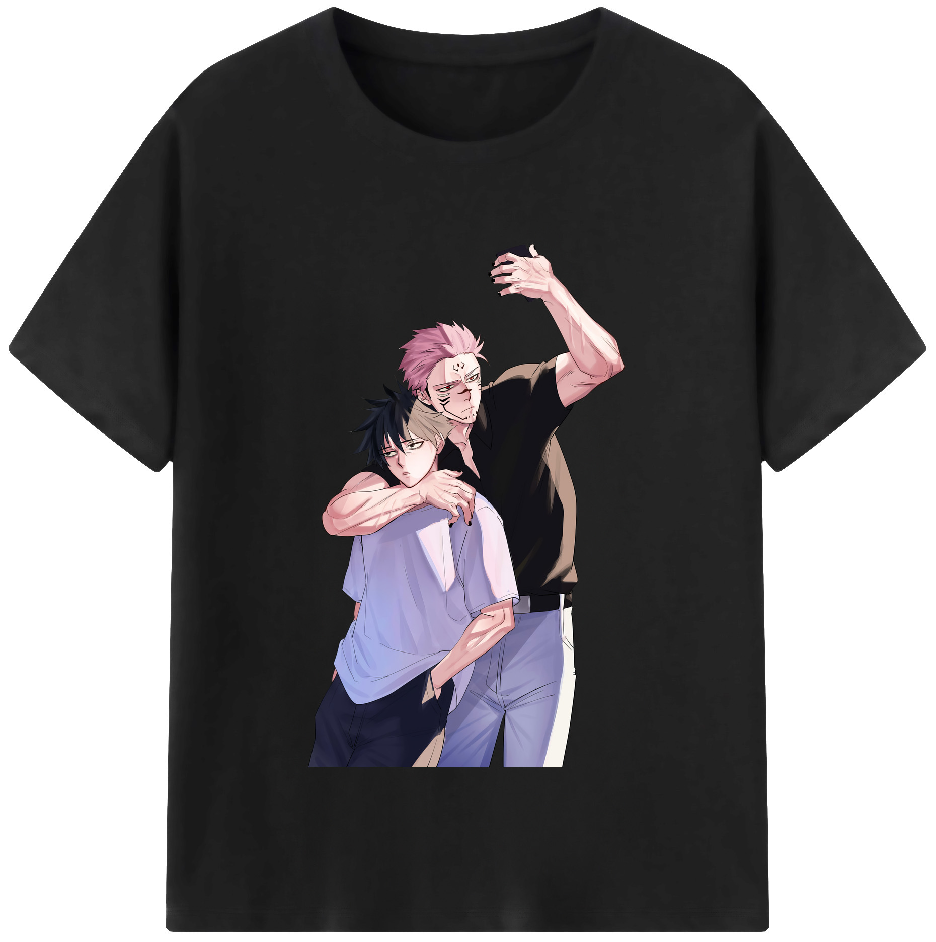 （画像用） 呪術廻戦 Jujutsu Kaisen レディースカジュアルプリントTシャツ（綿100％）