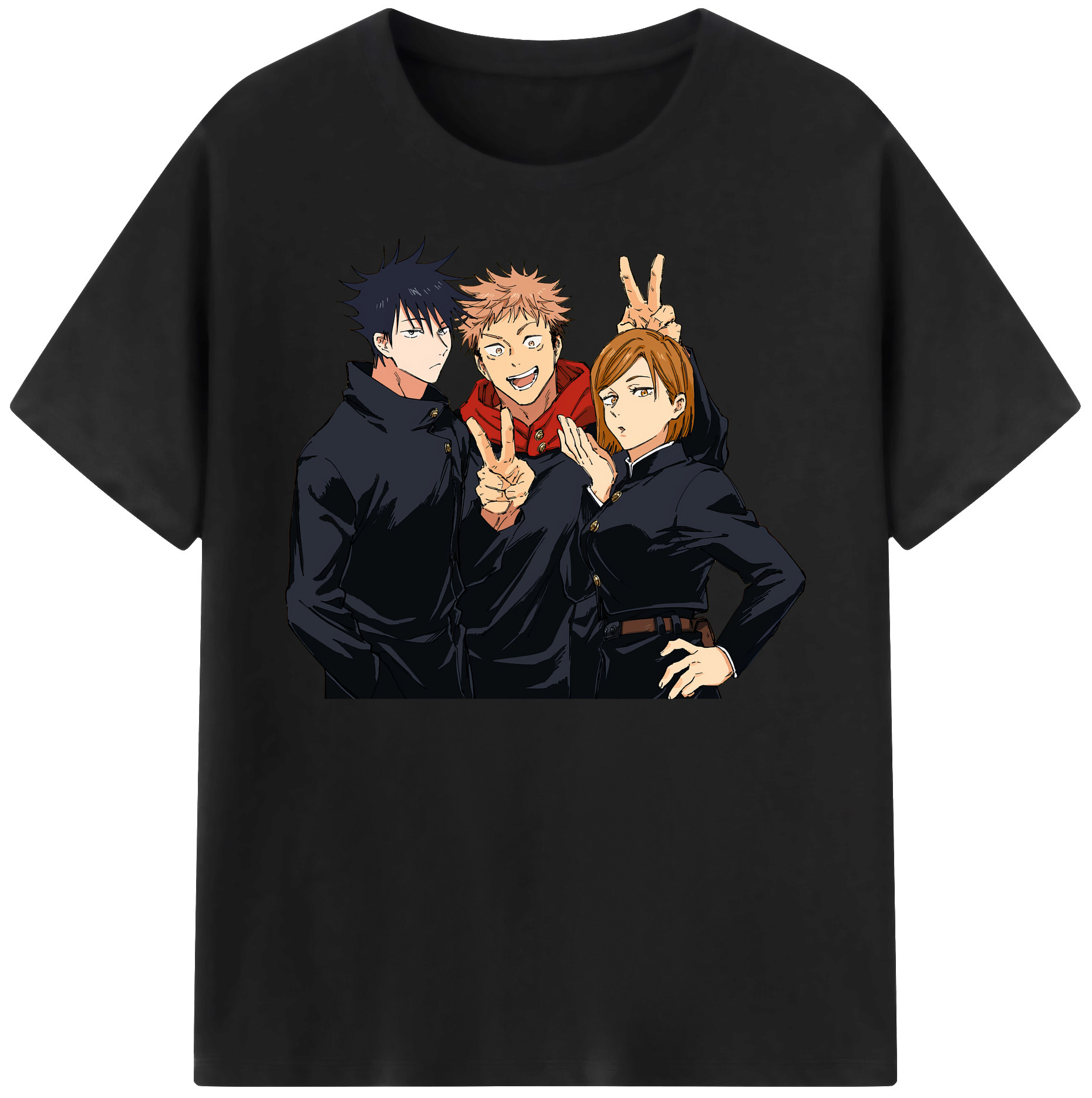 （画像用） 呪術廻戦 Jujutsu Kaisen レディースカジュアルプリントTシャツ（綿100％）