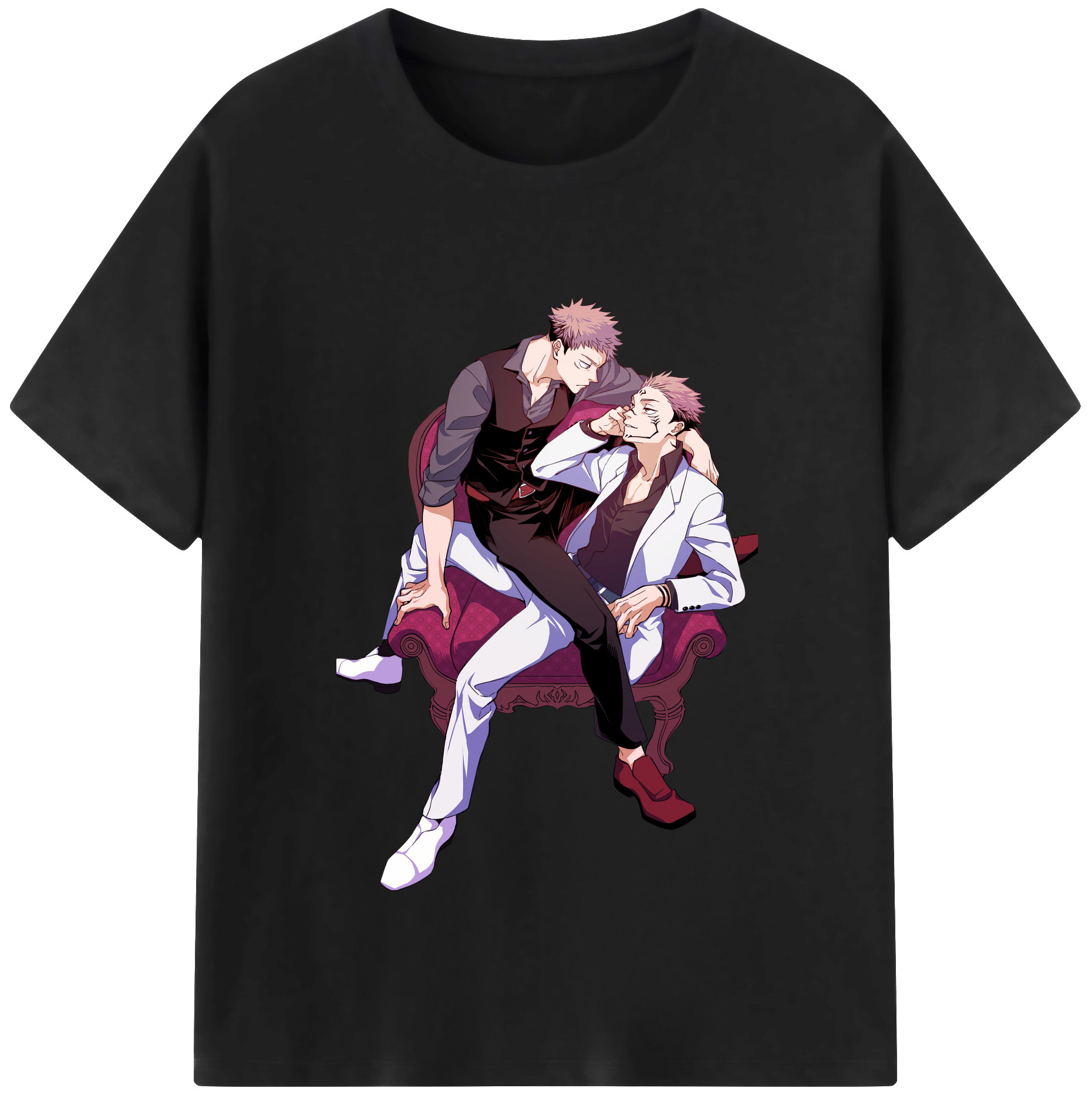 （画像用） 呪術廻戦 Jujutsu Kaisen レディースカジュアルプリントTシャツ（綿100％）
