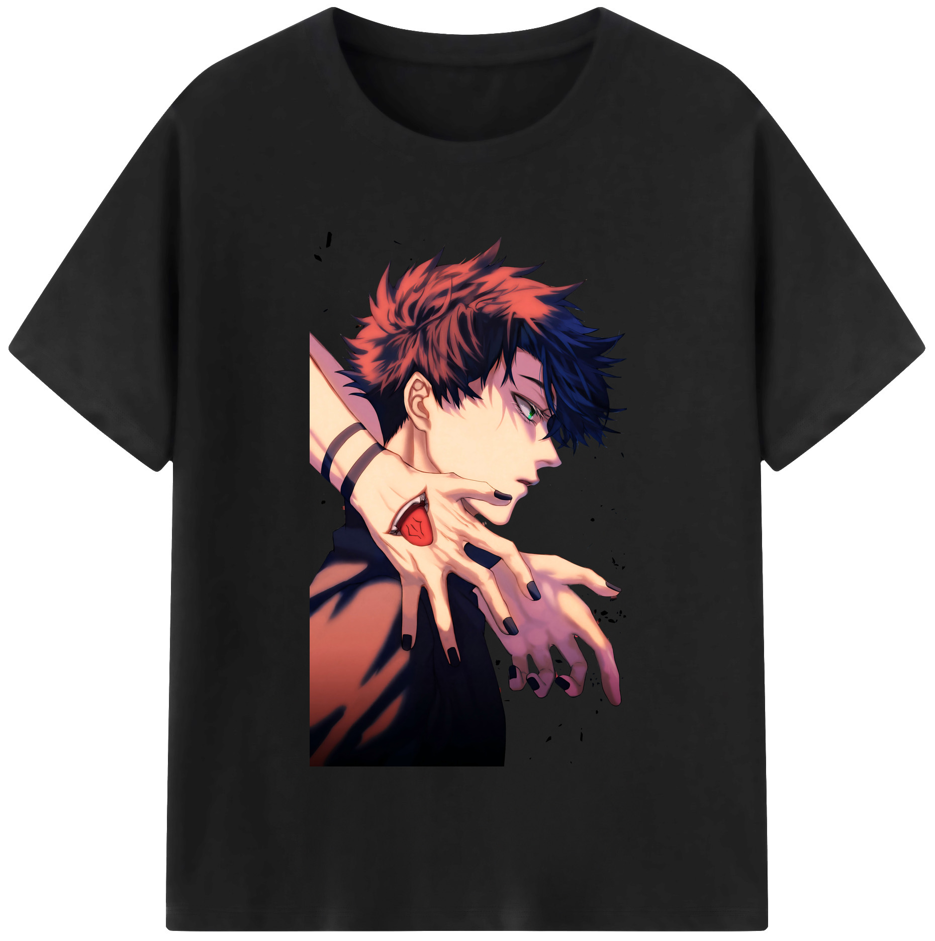 （画像用） 呪術廻戦 Jujutsu Kaisen レディースカジュアルプリントTシャツ（綿100％）