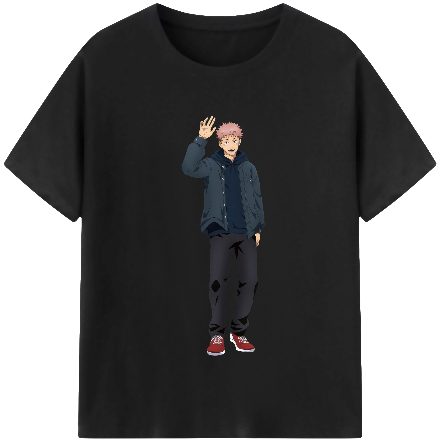 （画像用） 呪術廻戦 Jujutsu Kaisen レディースカジュアルプリントTシャツ（綿100％）