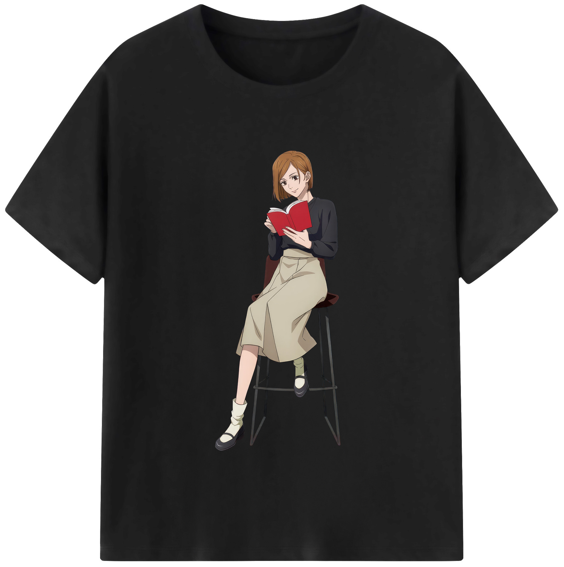 （画像用） 呪術廻戦 Jujutsu Kaisen レディースカジュアルプリントTシャツ（綿100％）