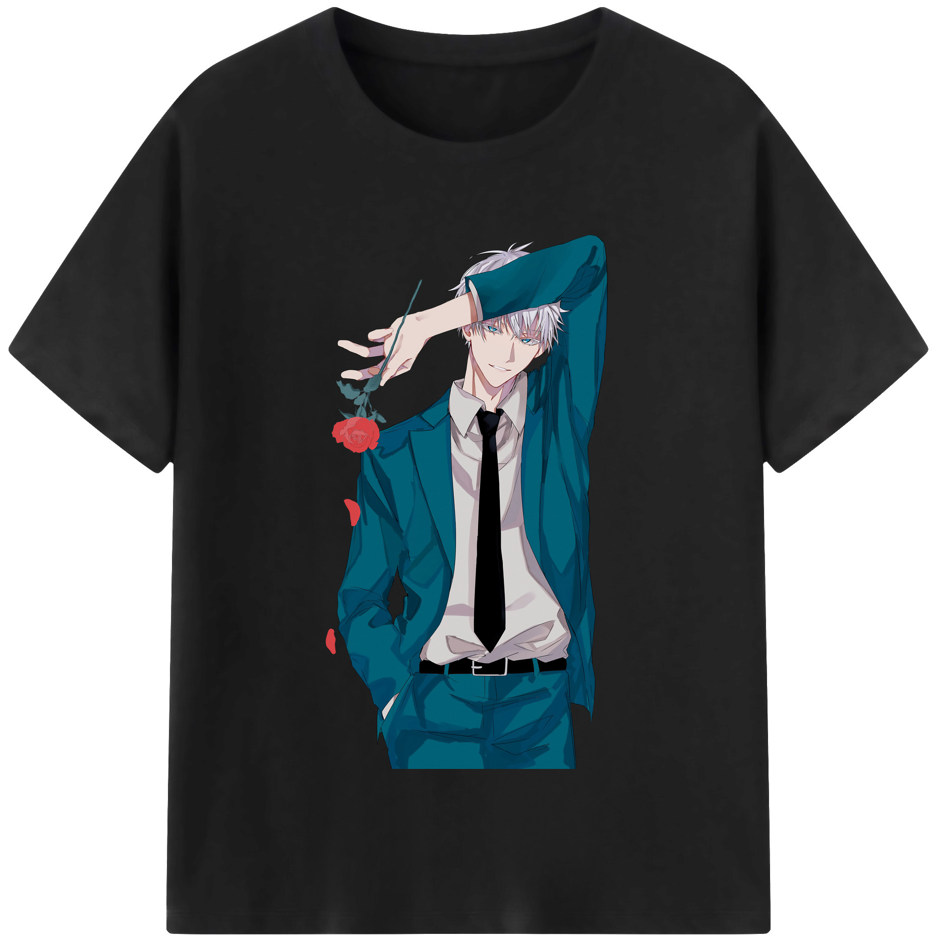 （画像用） 呪術廻戦 Jujutsu Kaisen レディースカジュアルプリントTシャツ（綿100％）