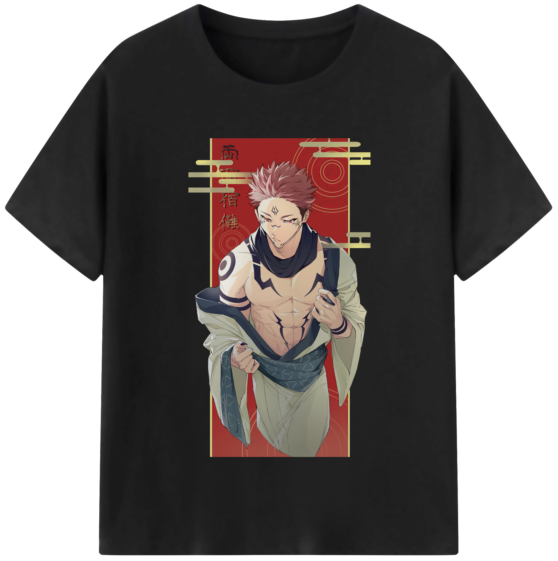 （画像用） 呪術廻戦 Jujutsu Kaisen レディースカジュアルプリントTシャツ（綿100％）