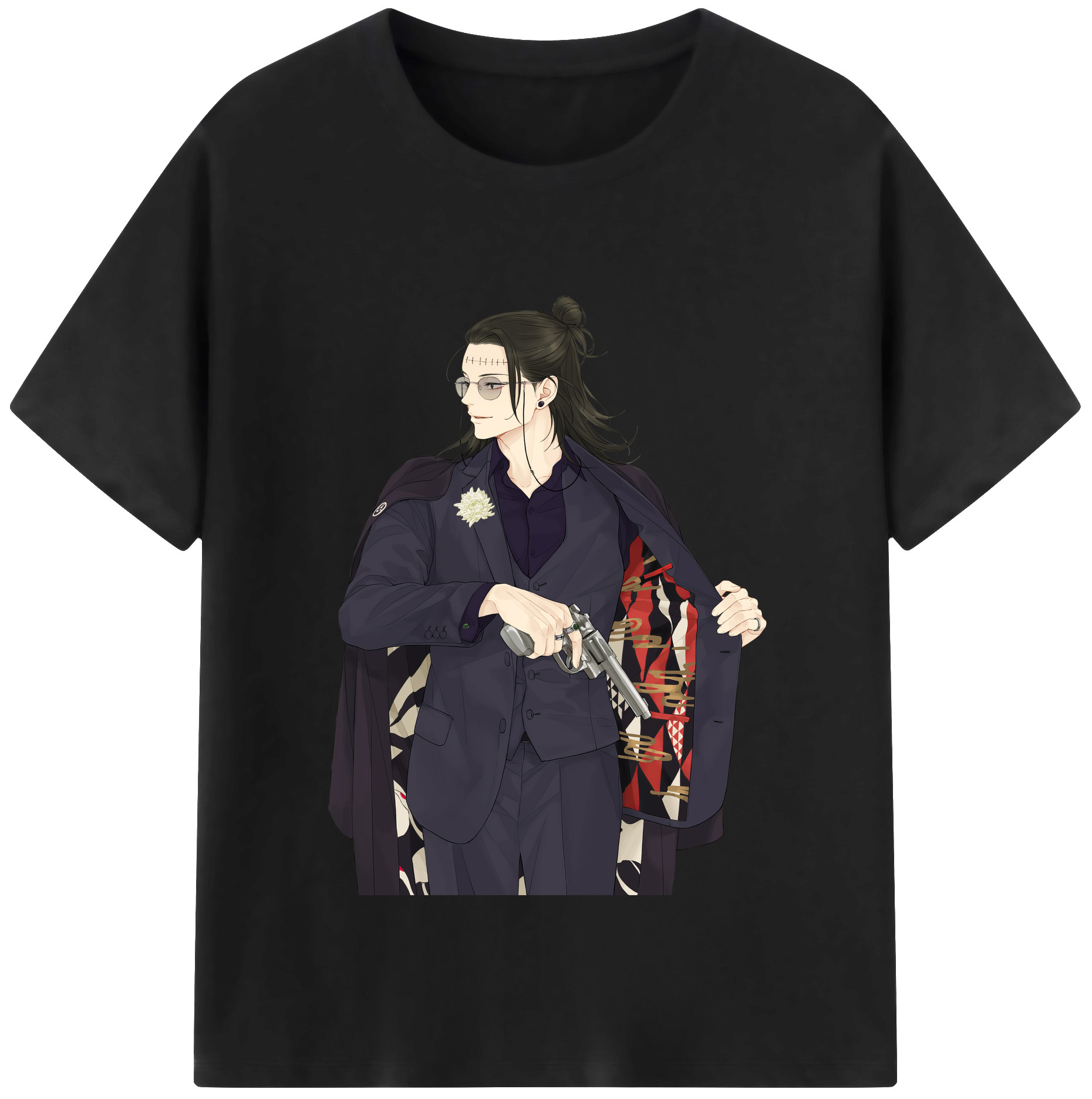 （画像用） 呪術廻戦 Jujutsu Kaisen レディースカジュアルプリントTシャツ（綿100％）