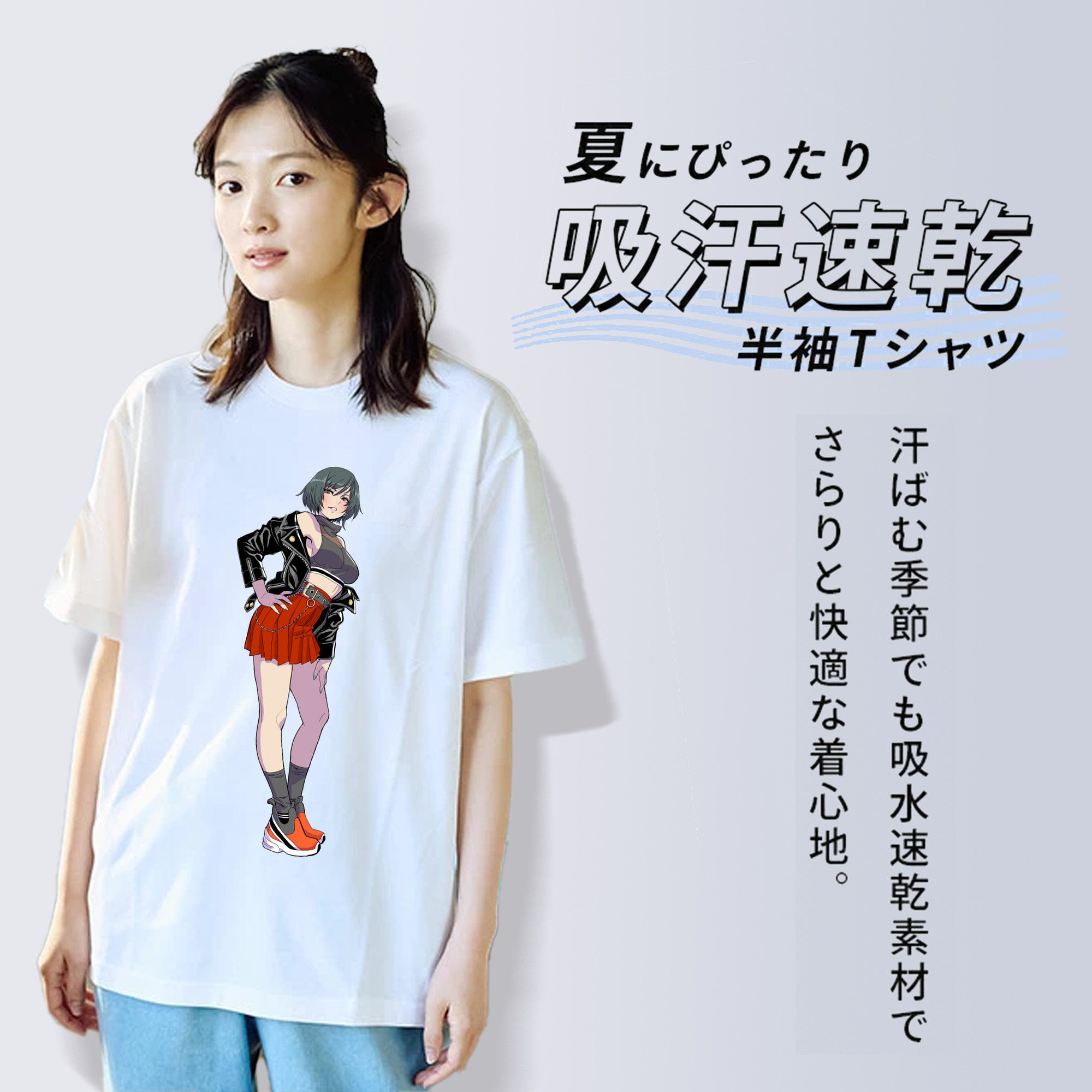 呪術廻戦 Jujutsu Kaisen レディースカジュアルプリントTシャツ（綿100％）