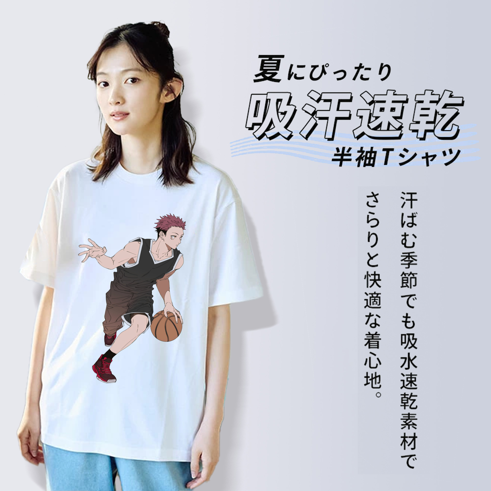呪術廻戦 Jujutsu Kaisen レディースカジュアルプリントTシャツ（綿100％）