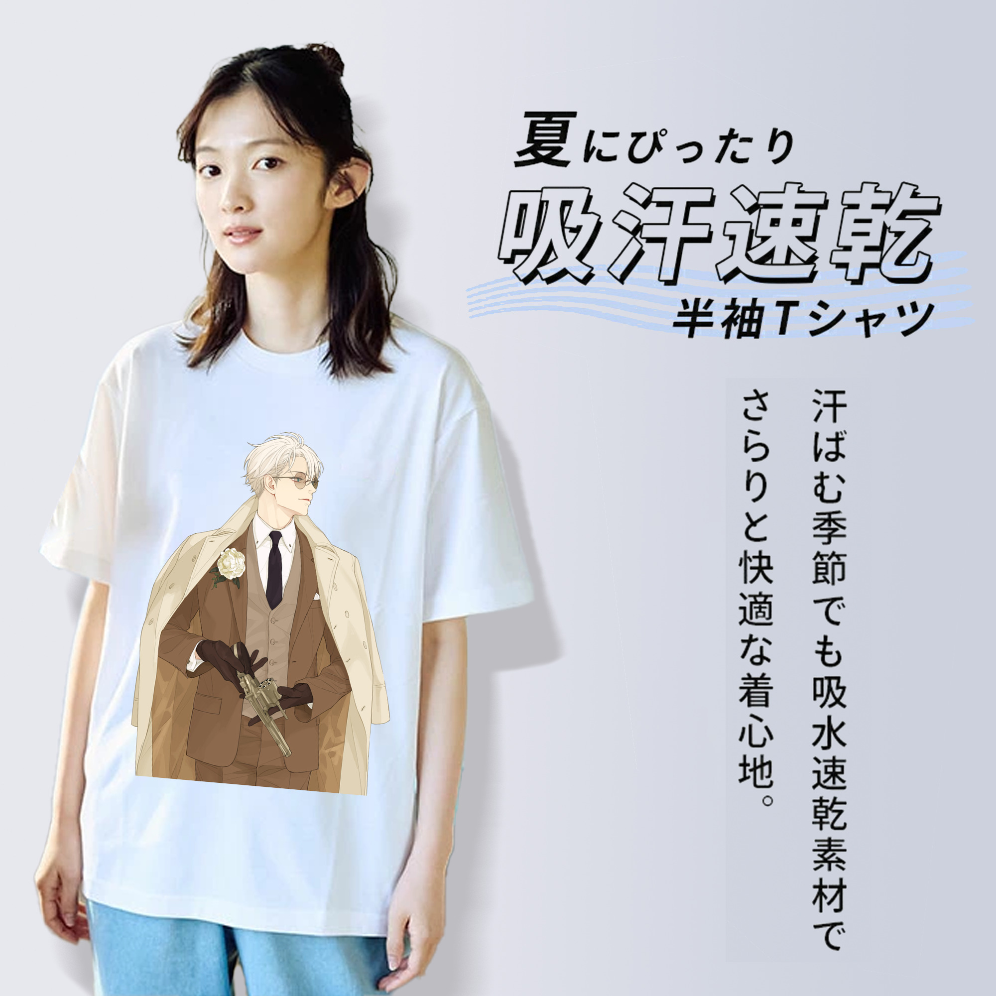 呪術廻戦 Jujutsu Kaisen レディースカジュアルプリントTシャツ（綿100％）