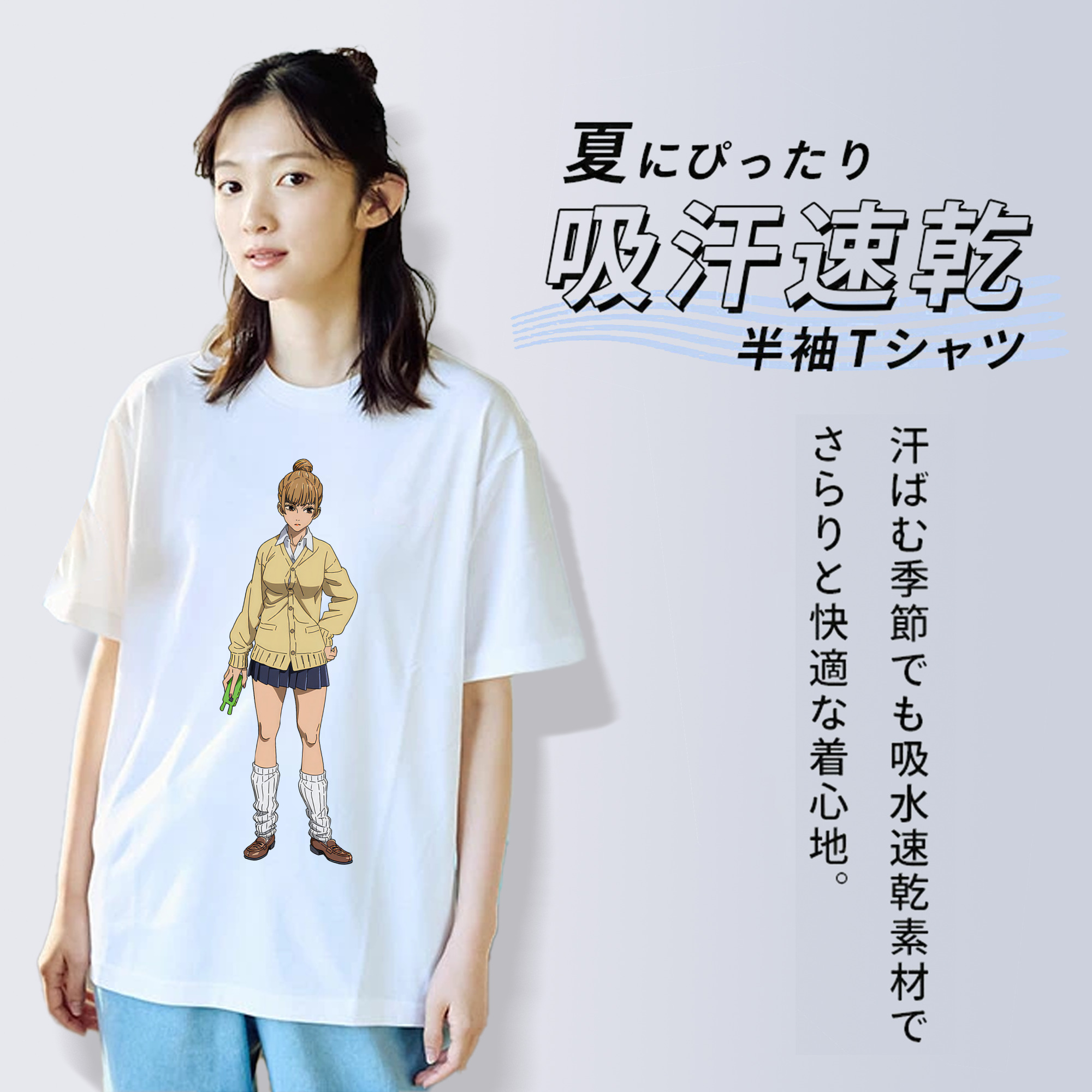 呪術廻戦 Jujutsu Kaisen レディースカジュアルプリントTシャツ（綿100％）