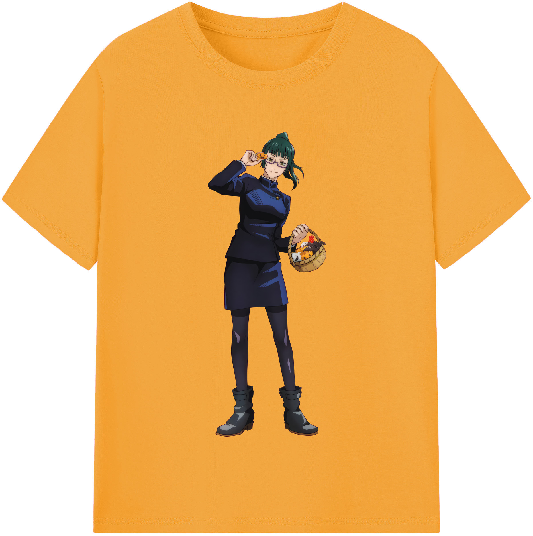 （画像用） 呪術廻戦 Jujutsu Kaisen レディースカジュアルプリントTシャツ（綿100％）