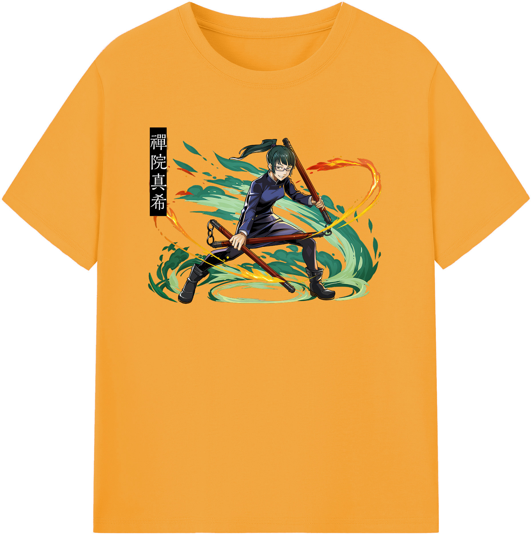 （画像用） 呪術廻戦 Jujutsu Kaisen レディースカジュアルプリントTシャツ（綿100％）