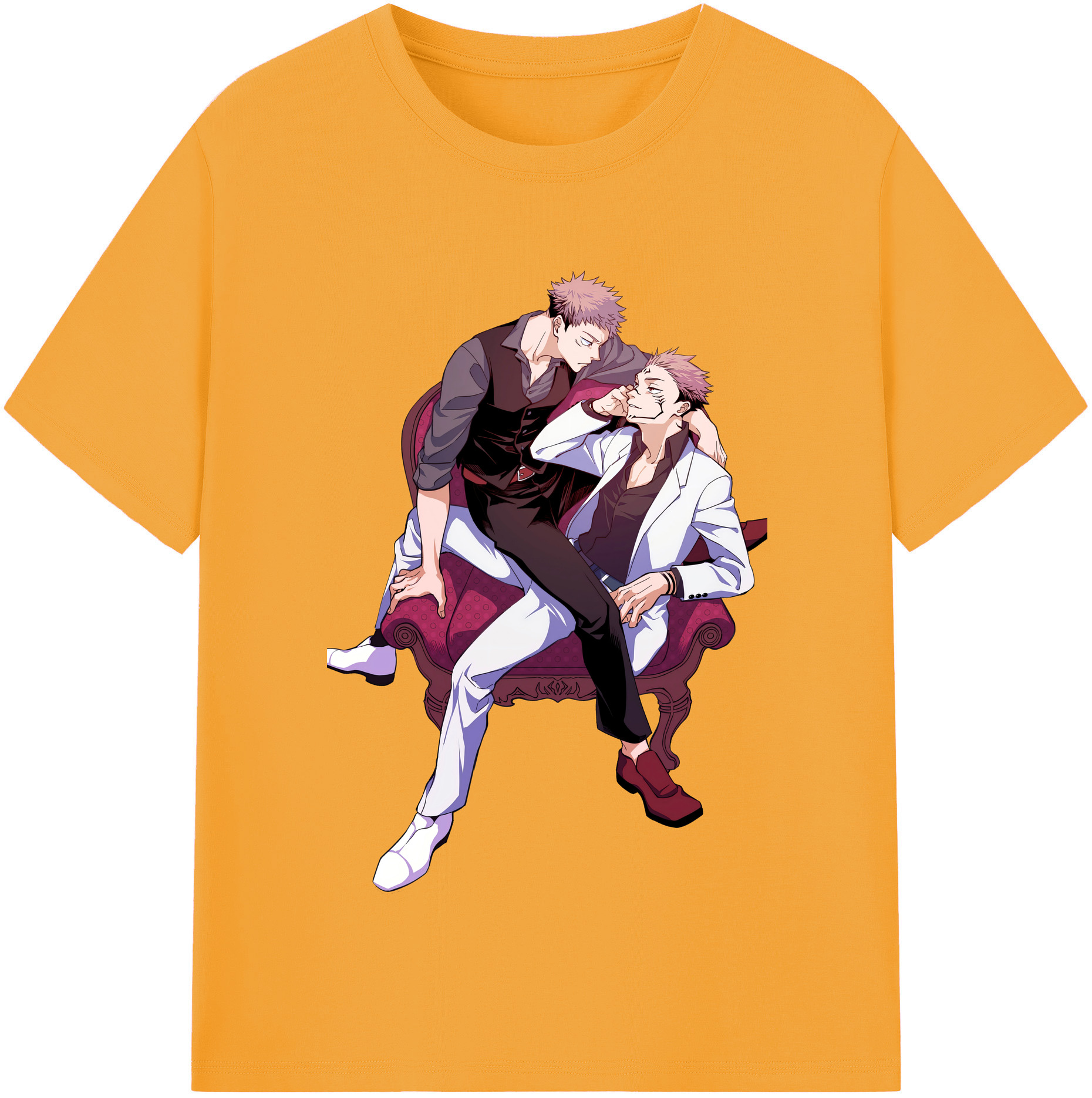 （画像用） 呪術廻戦 Jujutsu Kaisen レディースカジュアルプリントTシャツ（綿100％）