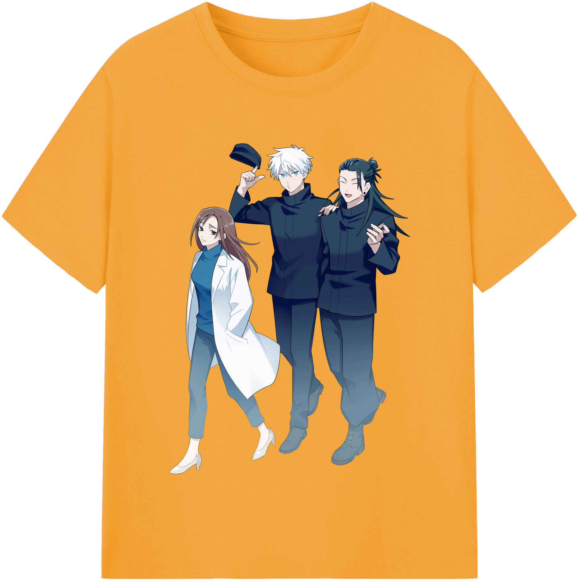 （画像用） 呪術廻戦 Jujutsu Kaisen レディースカジュアルプリントTシャツ（綿100％）