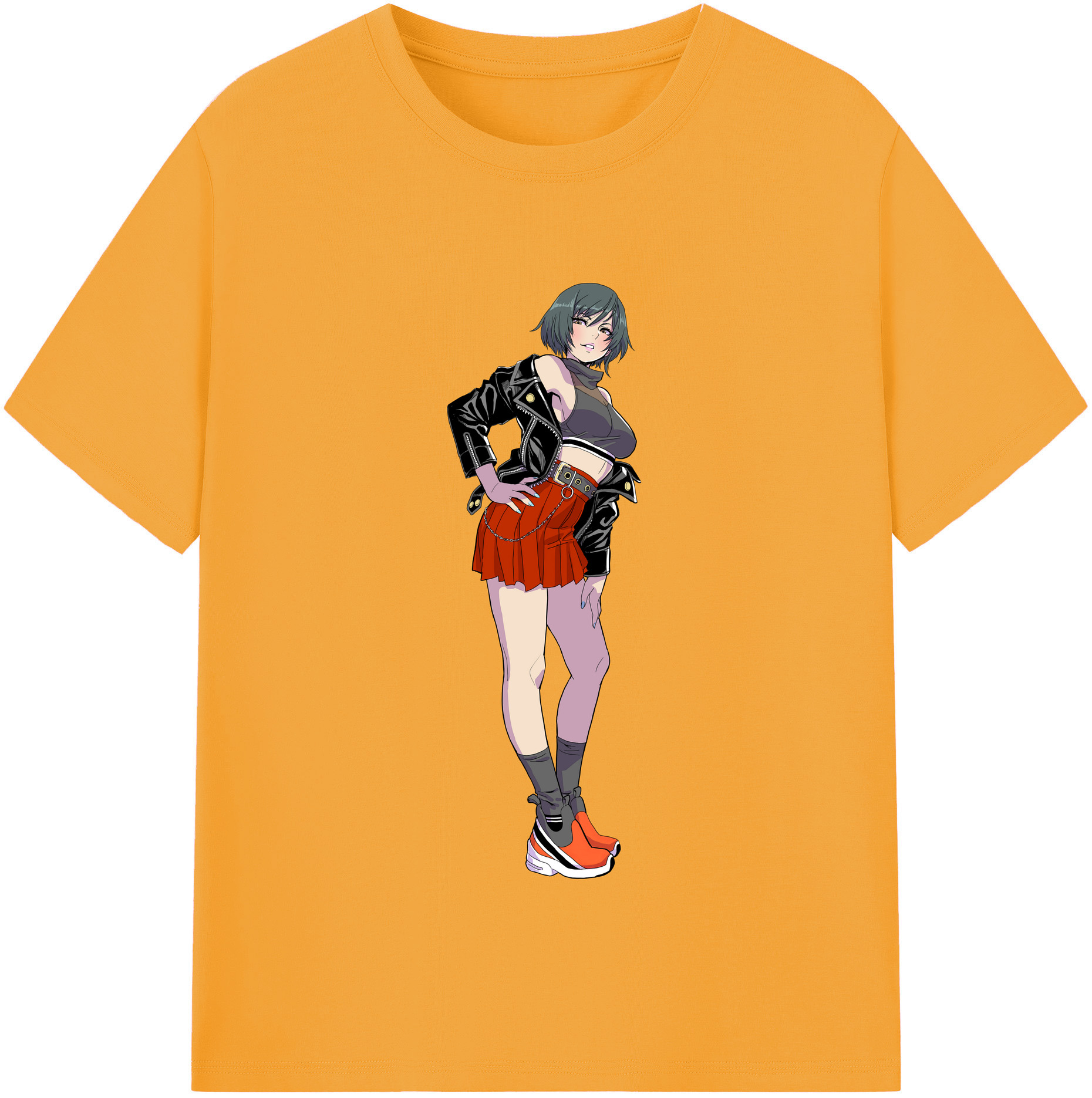 （画像用） 呪術廻戦 Jujutsu Kaisen レディースカジュアルプリントTシャツ（綿100％）