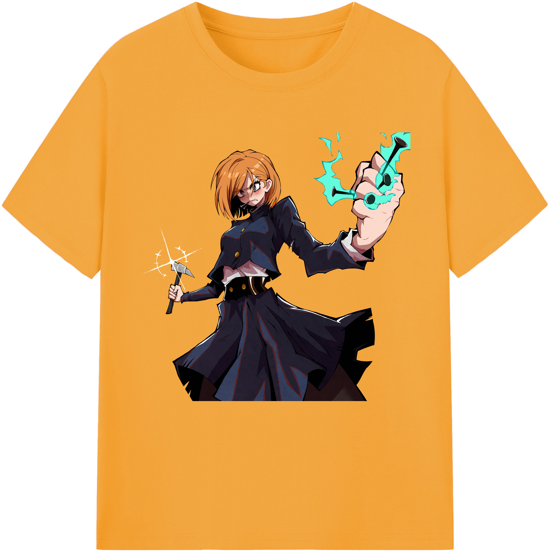 （画像用） 呪術廻戦 Jujutsu Kaisen レディースカジュアルプリントTシャツ（綿100％）
