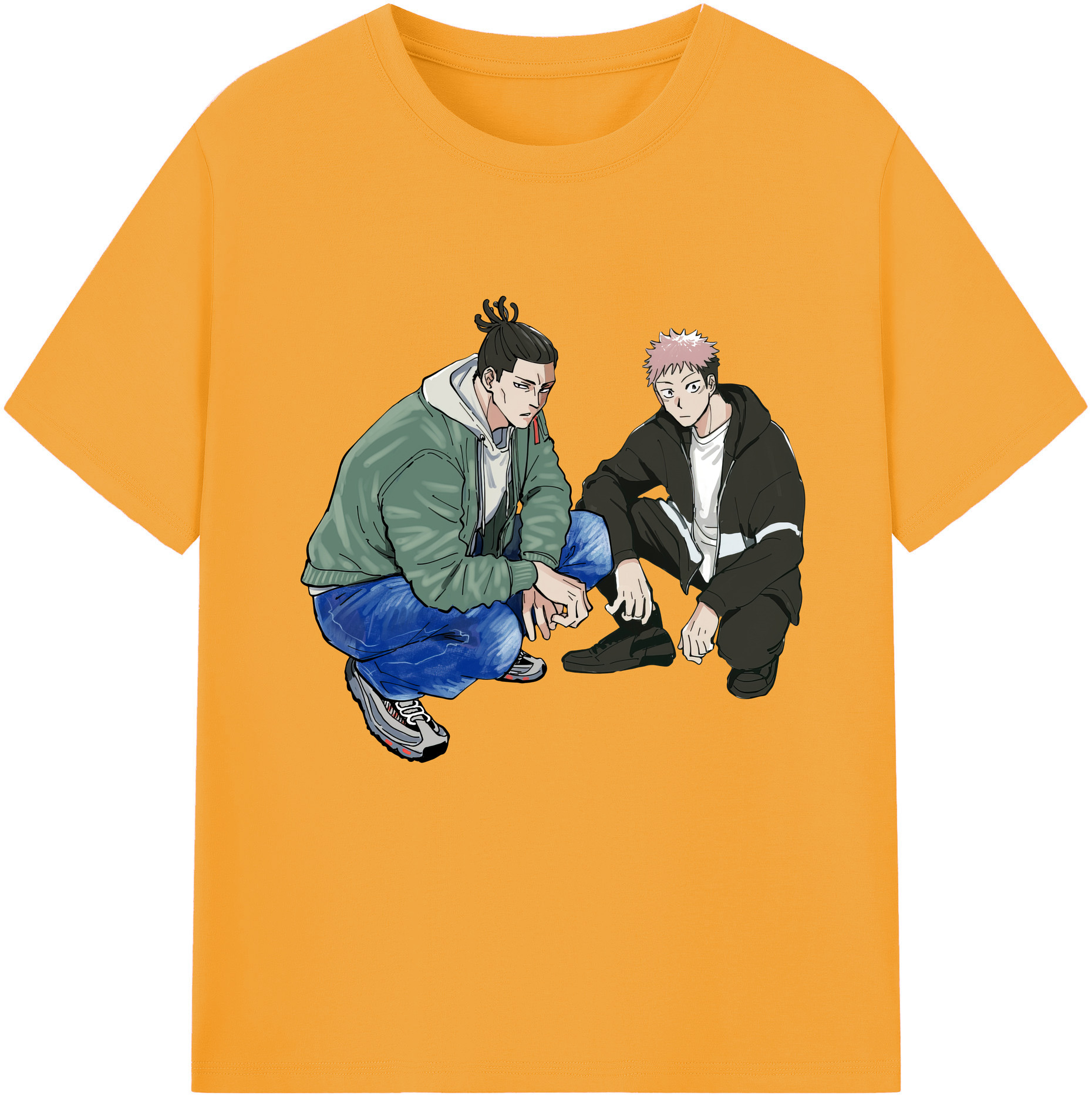 （画像用） 呪術廻戦 Jujutsu Kaisen レディースカジュアルプリントTシャツ（綿100％）