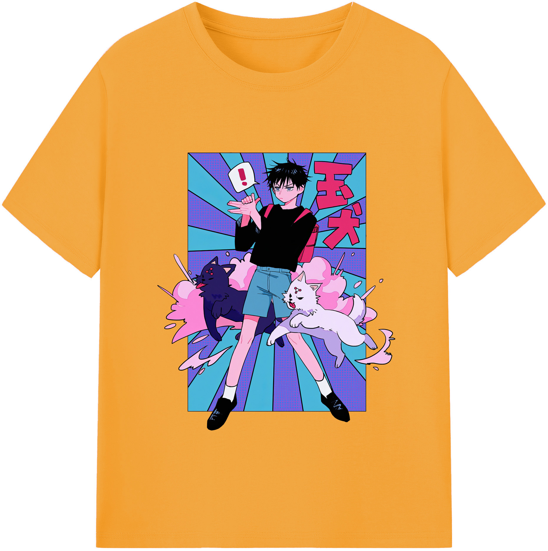 （画像用） 呪術廻戦 Jujutsu Kaisen レディースカジュアルプリントTシャツ（綿100％）