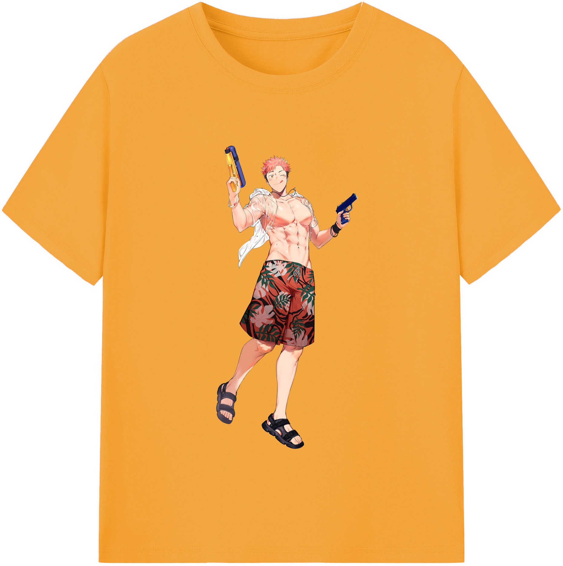 （画像用） 呪術廻戦 Jujutsu Kaisen レディースカジュアルプリントTシャツ（綿100％）