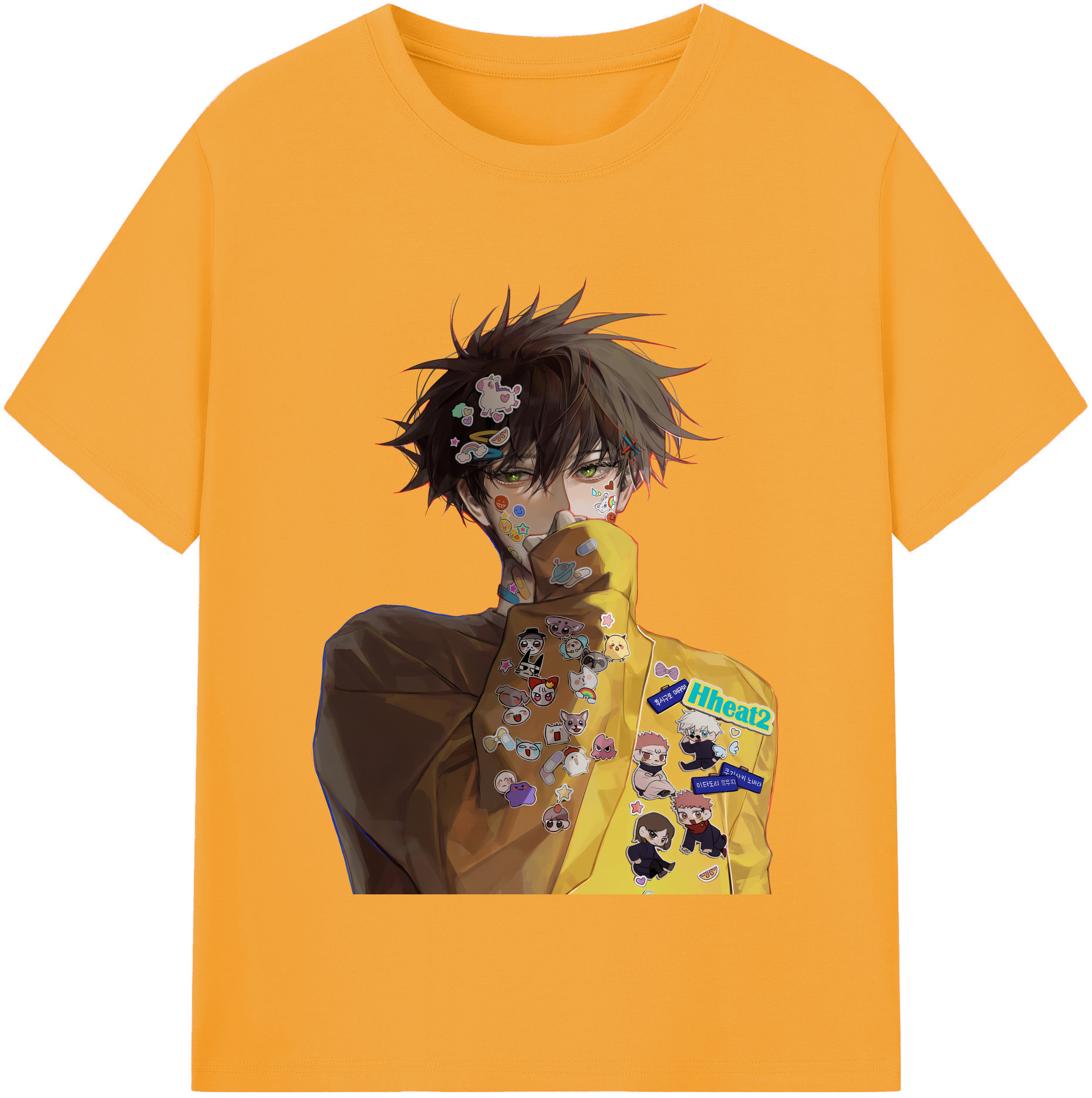 （画像用） 呪術廻戦 Jujutsu Kaisen レディースカジュアルプリントTシャツ（綿100％）
