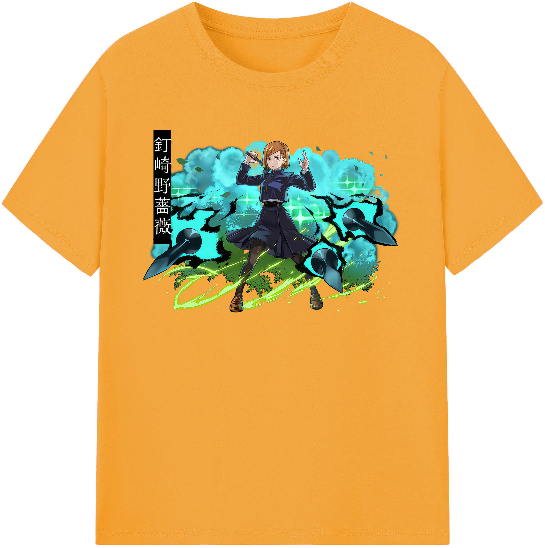 （画像用） 呪術廻戦 Jujutsu Kaisen レディースカジュアルプリントTシャツ（綿100％）