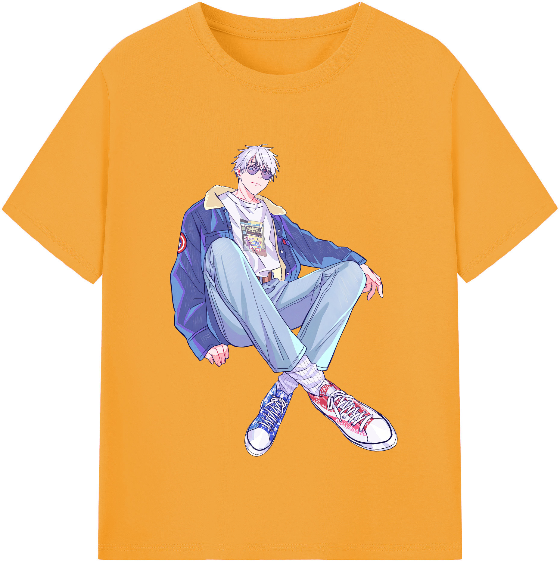 （画像用） 呪術廻戦 Jujutsu Kaisen レディースカジュアルプリントTシャツ（綿100％）