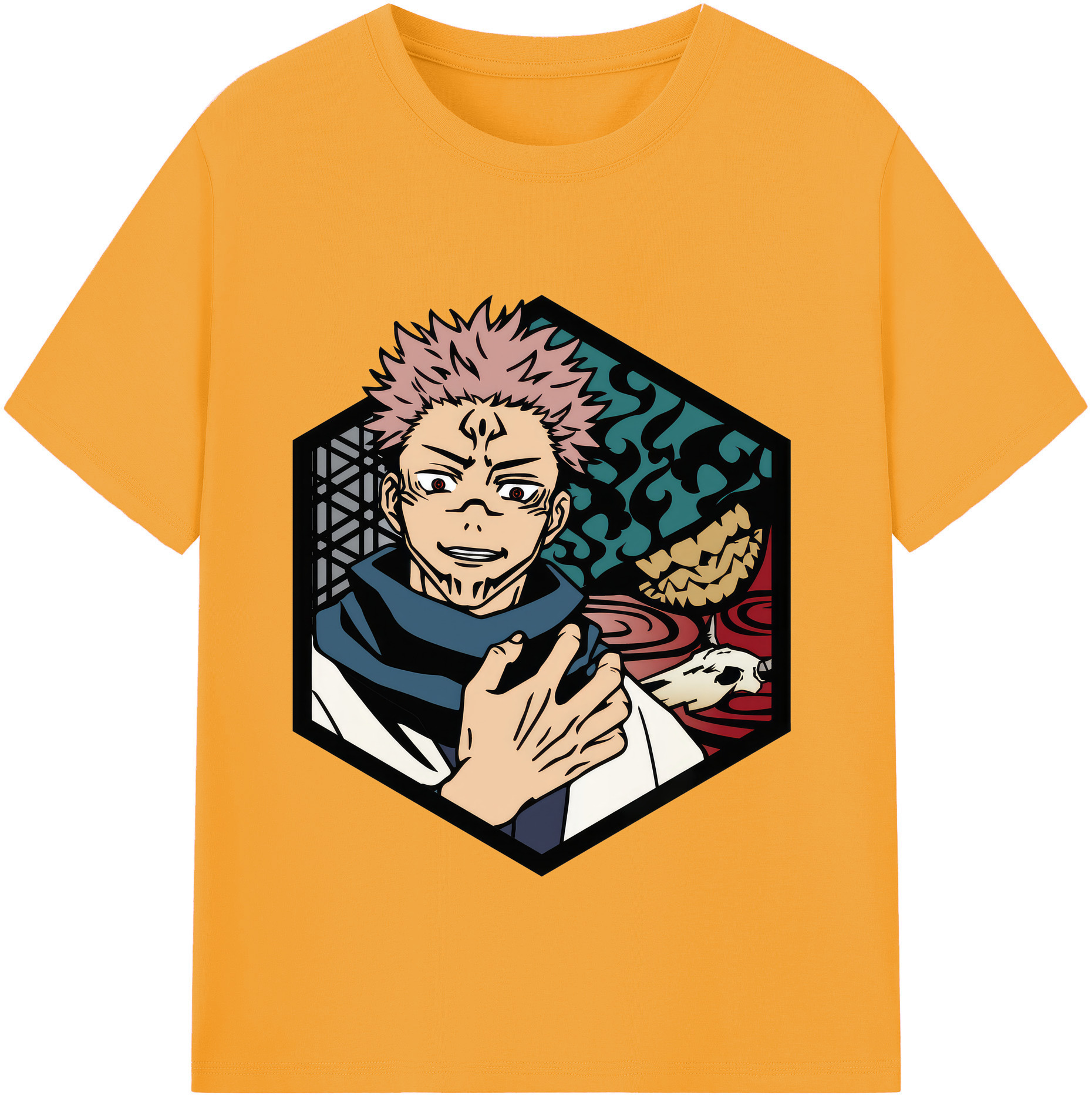 （画像用） 呪術廻戦 Jujutsu Kaisen レディースカジュアルプリントTシャツ（綿100％）