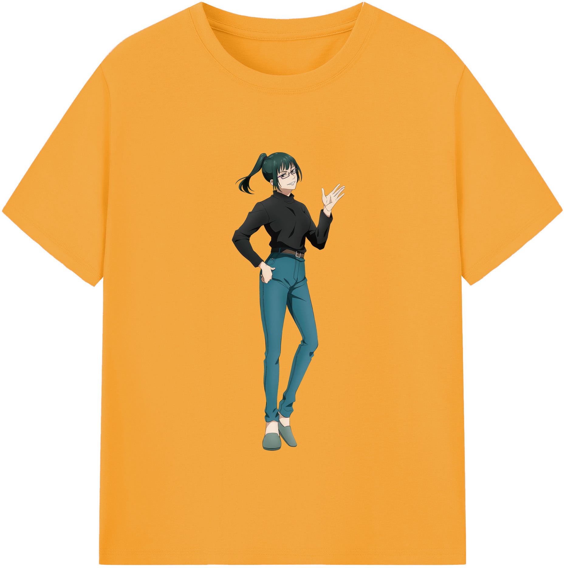 （画像用） 呪術廻戦 Jujutsu Kaisen レディースカジュアルプリントTシャツ（綿100％）