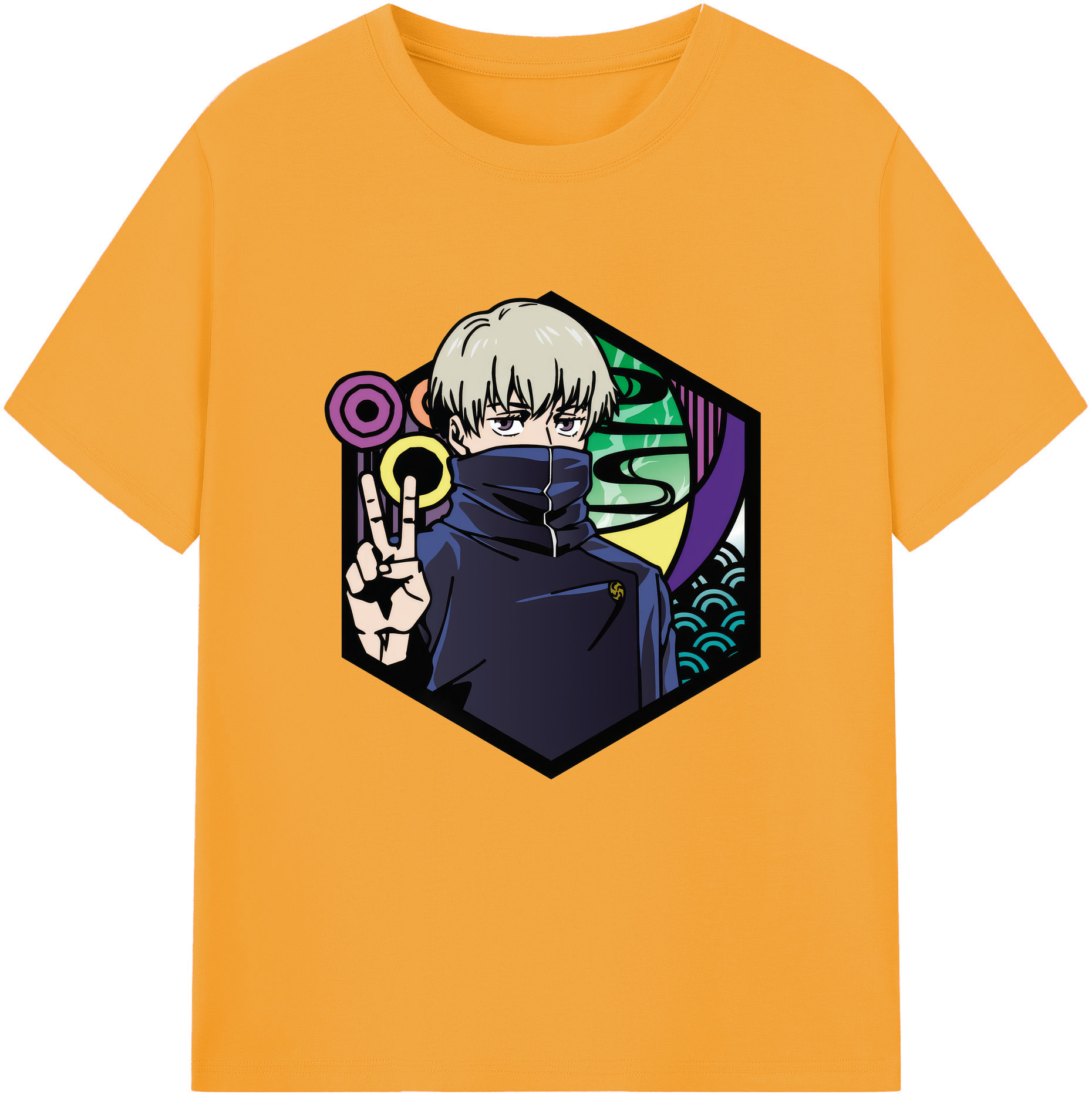 （画像用） 呪術廻戦 Jujutsu Kaisen レディースカジュアルプリントTシャツ（綿100％）
