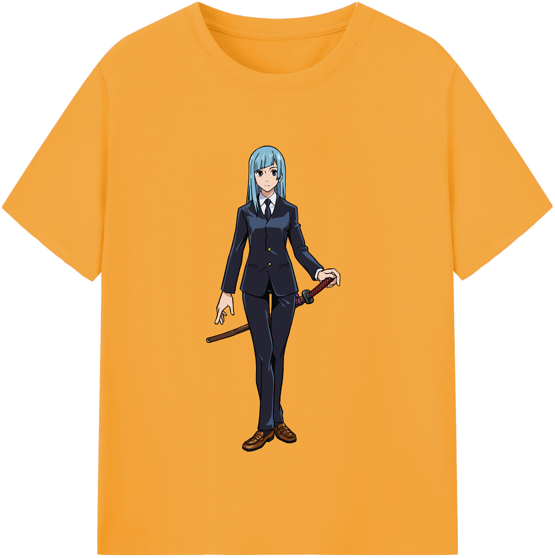 （画像用） 呪術廻戦 Jujutsu Kaisen レディースカジュアルプリントTシャツ（綿100％）