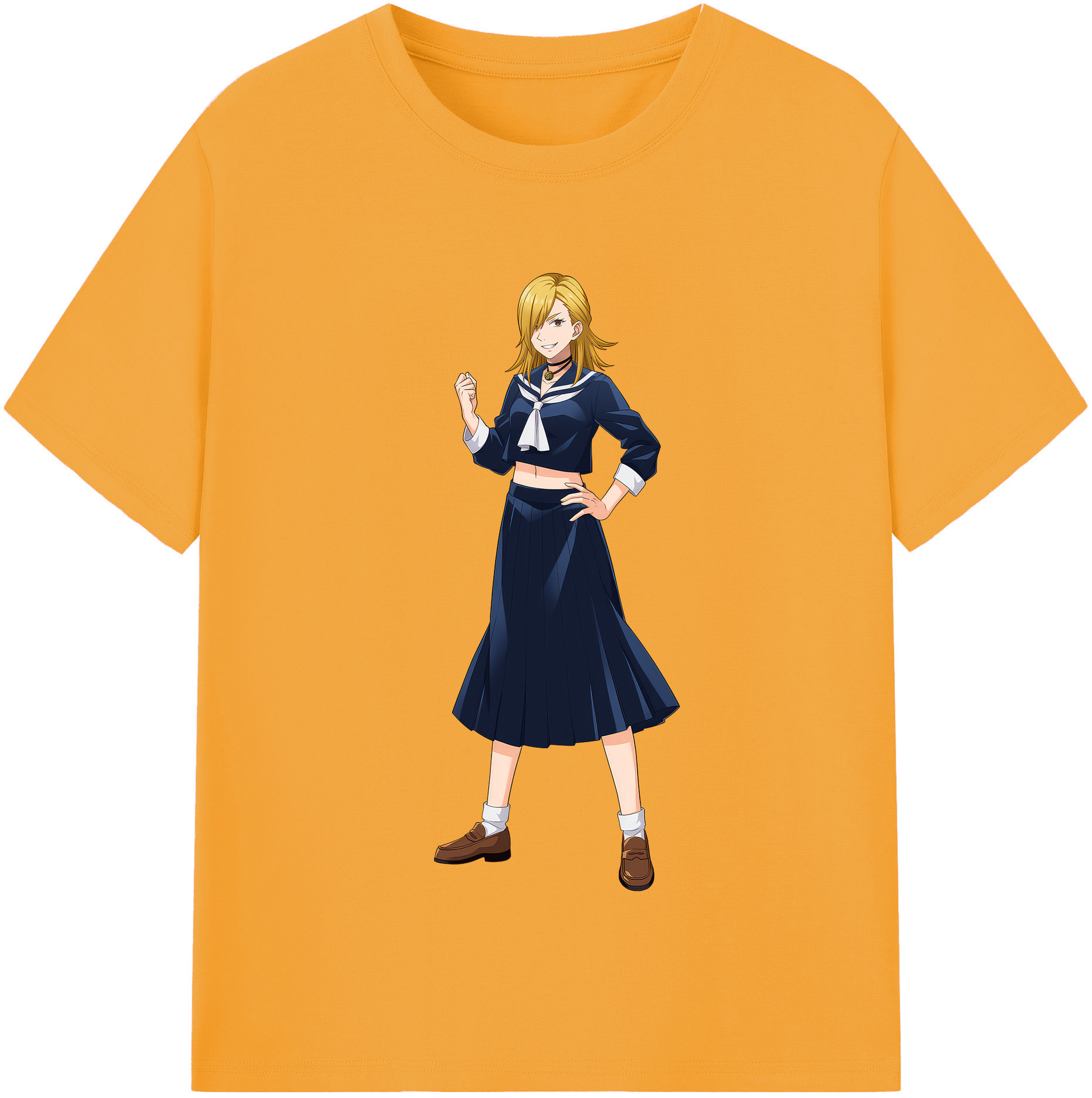 （画像用） 呪術廻戦 Jujutsu Kaisen レディースカジュアルプリントTシャツ（綿100％）
