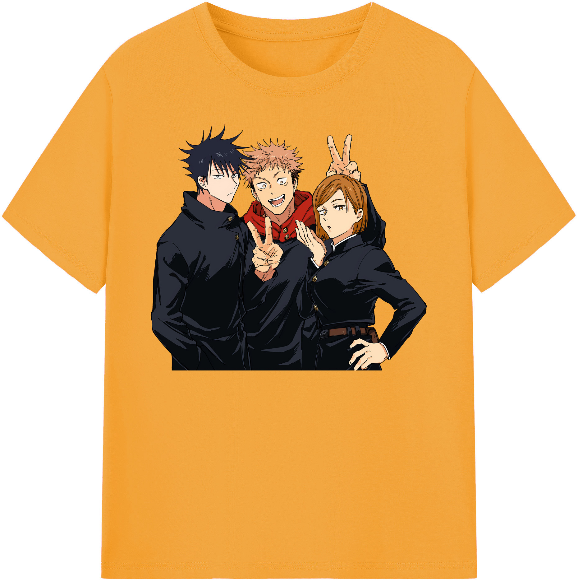 （画像用） 呪術廻戦 Jujutsu Kaisen レディースカジュアルプリントTシャツ（綿100％）