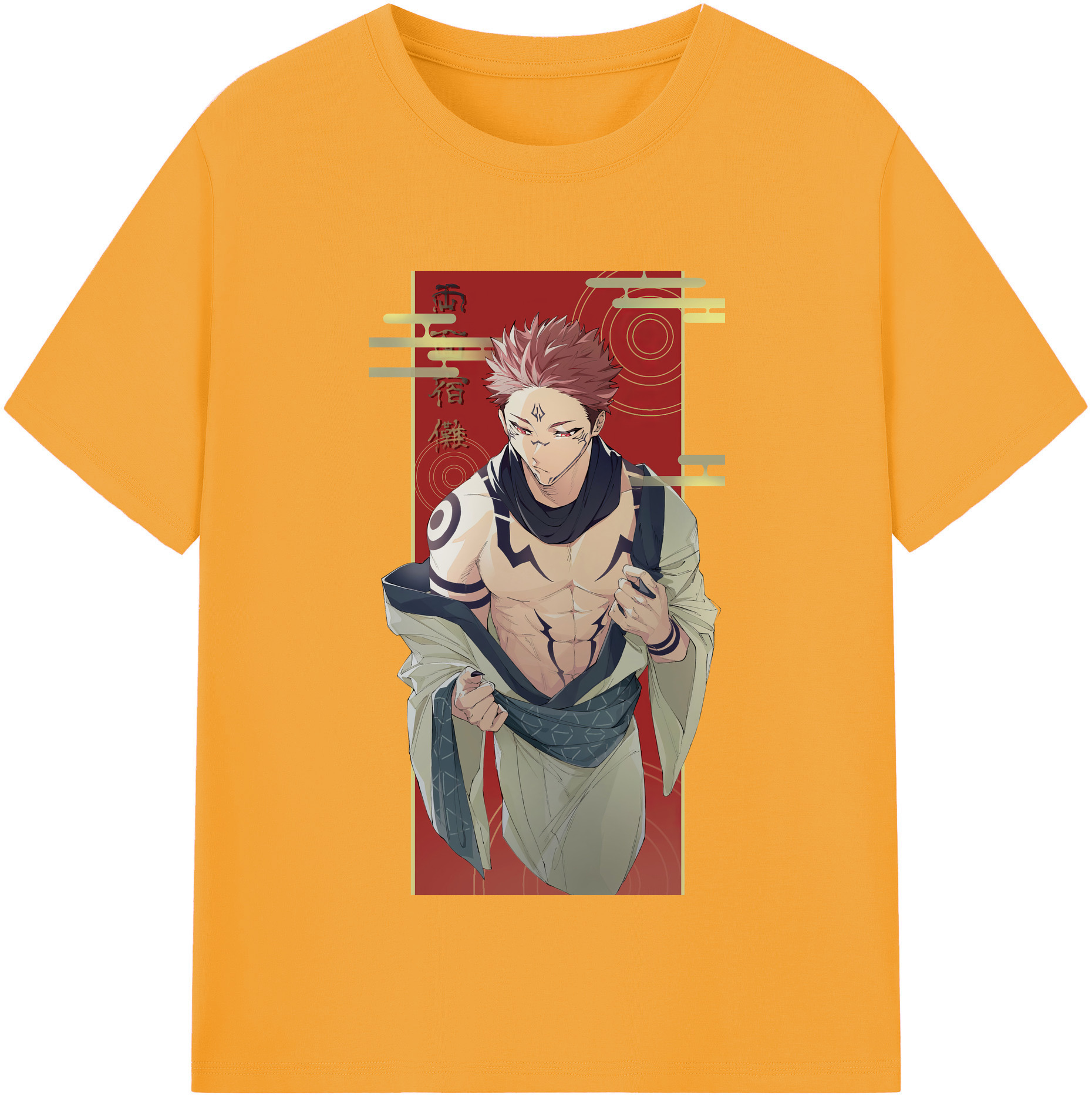 （画像用） 呪術廻戦 Jujutsu Kaisen レディースカジュアルプリントTシャツ（綿100％）