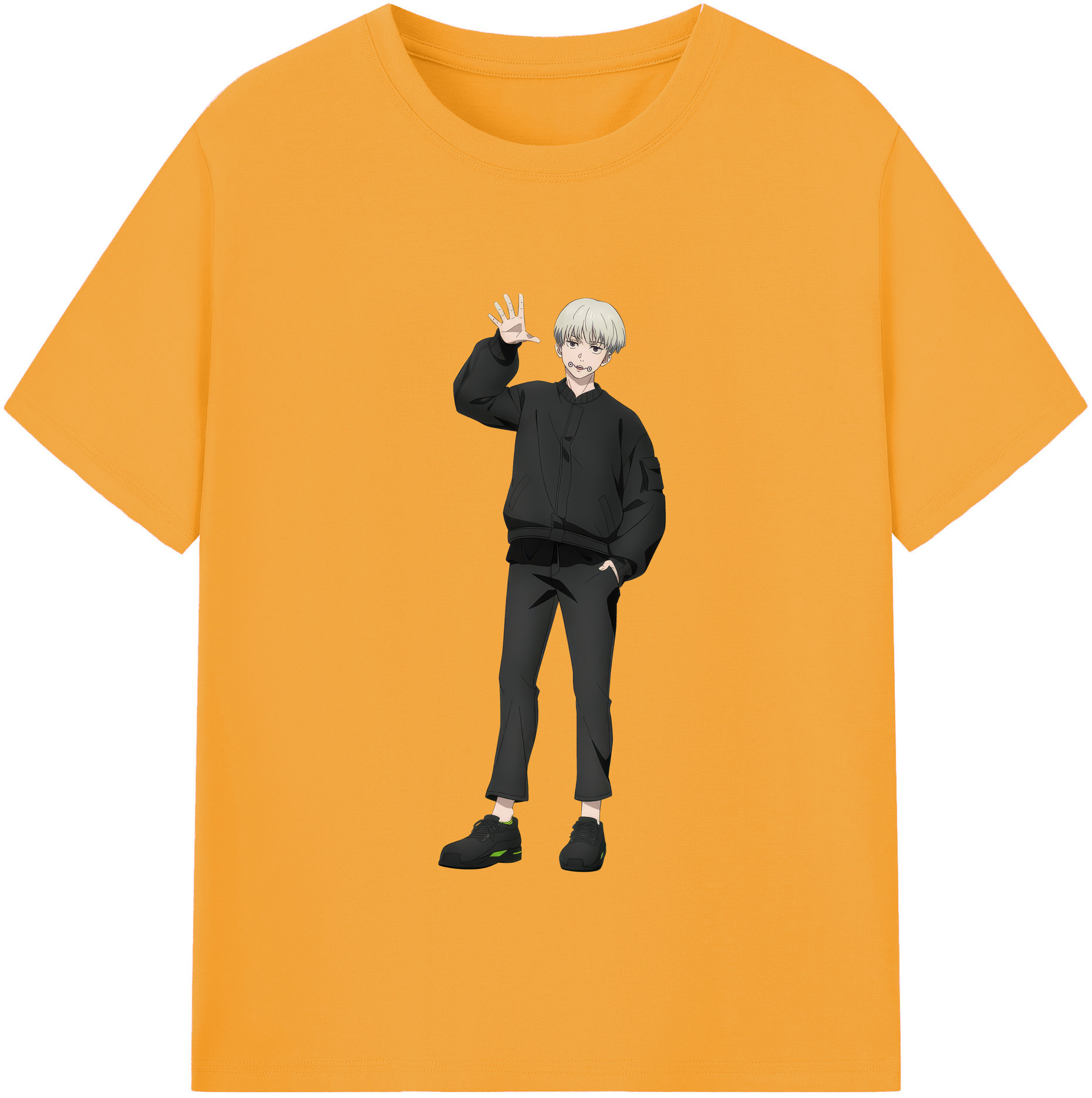 （画像用） 呪術廻戦 Jujutsu Kaisen レディースカジュアルプリントTシャツ（綿100％）