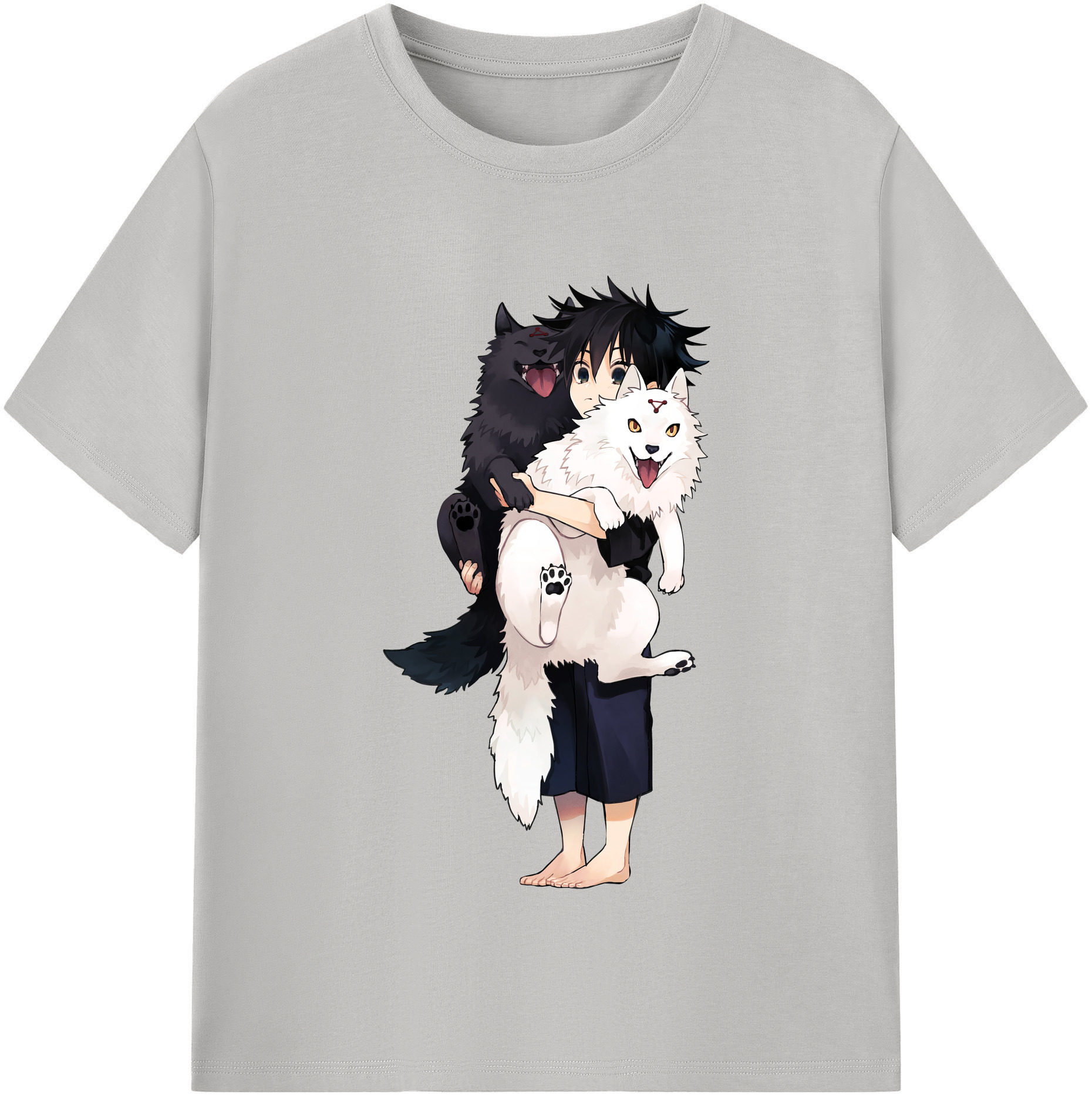 （画像用） 呪術廻戦 Jujutsu Kaisen レディースカジュアルプリントTシャツ（綿100％）