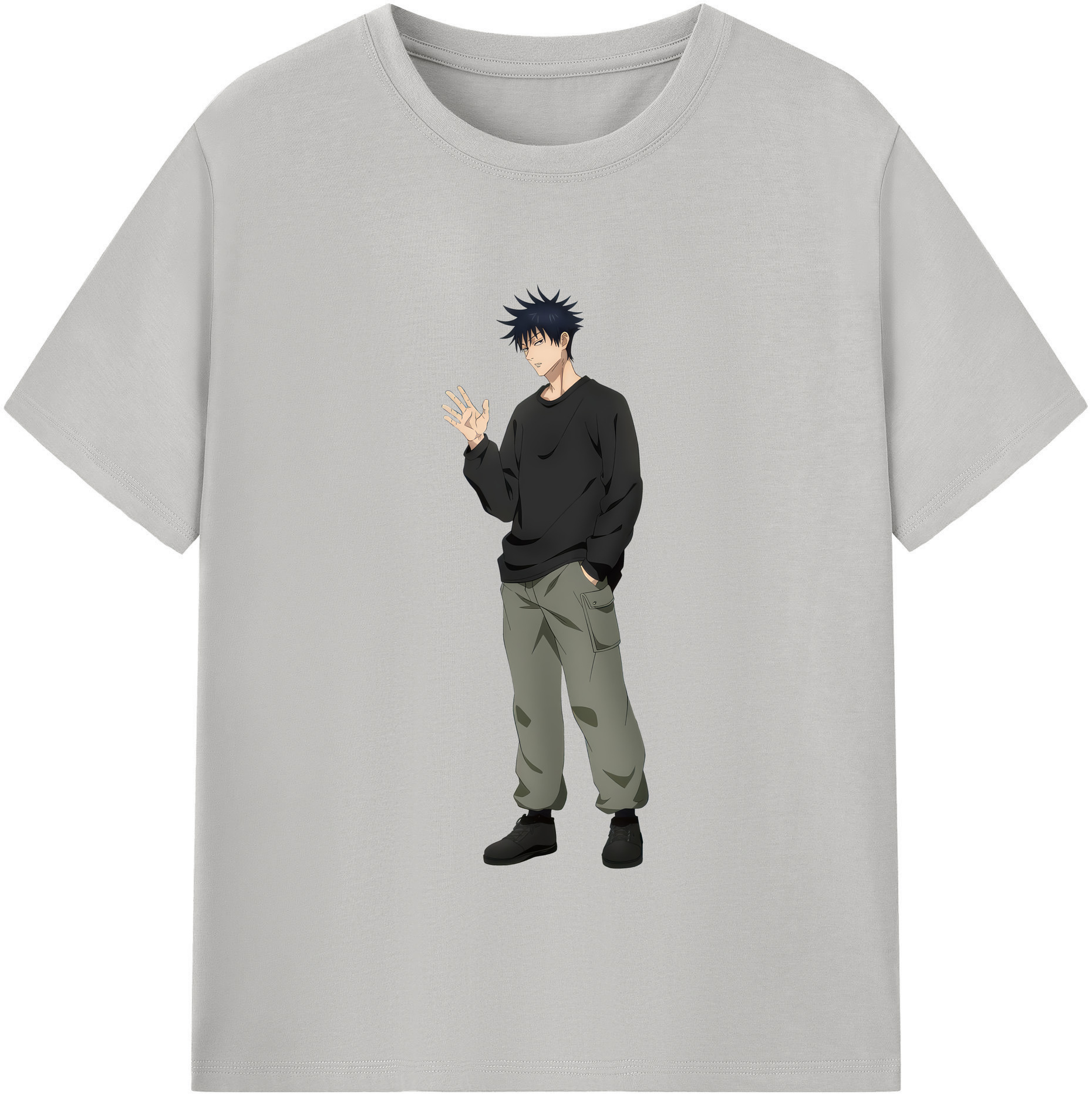 （画像用） 呪術廻戦 Jujutsu Kaisen レディースカジュアルプリントTシャツ（綿100％）