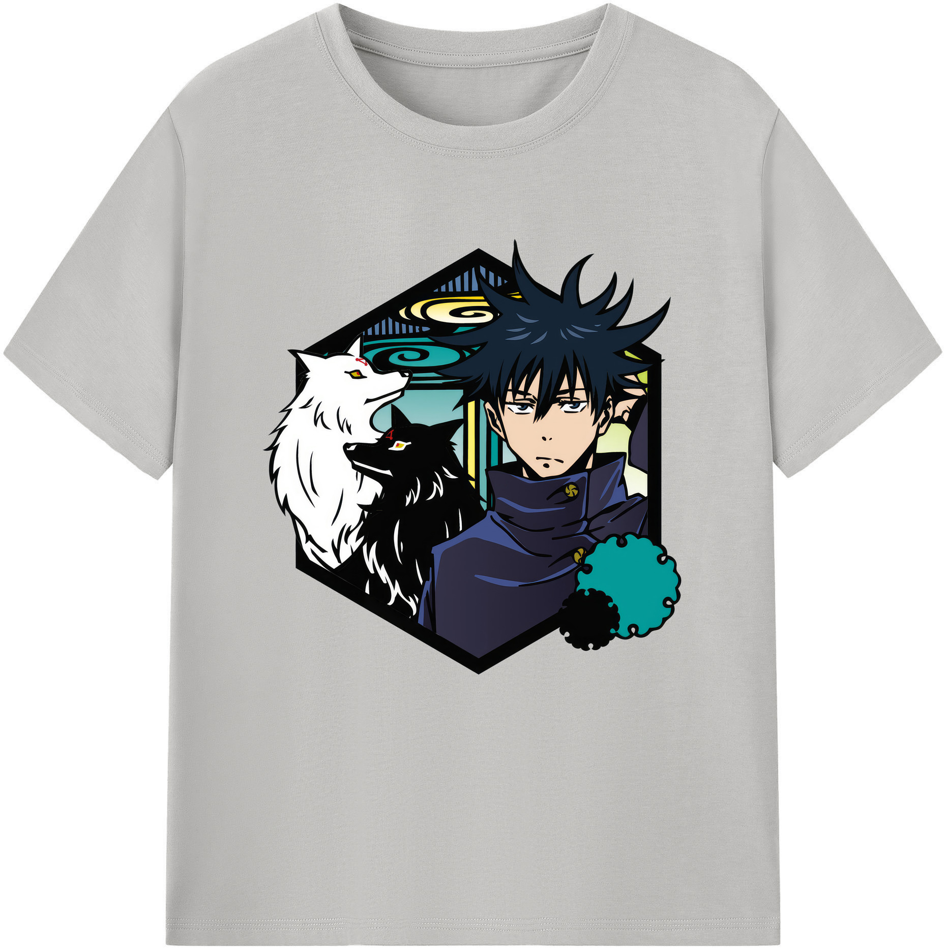 （画像用） 呪術廻戦 Jujutsu Kaisen レディースカジュアルプリントTシャツ（綿100％）