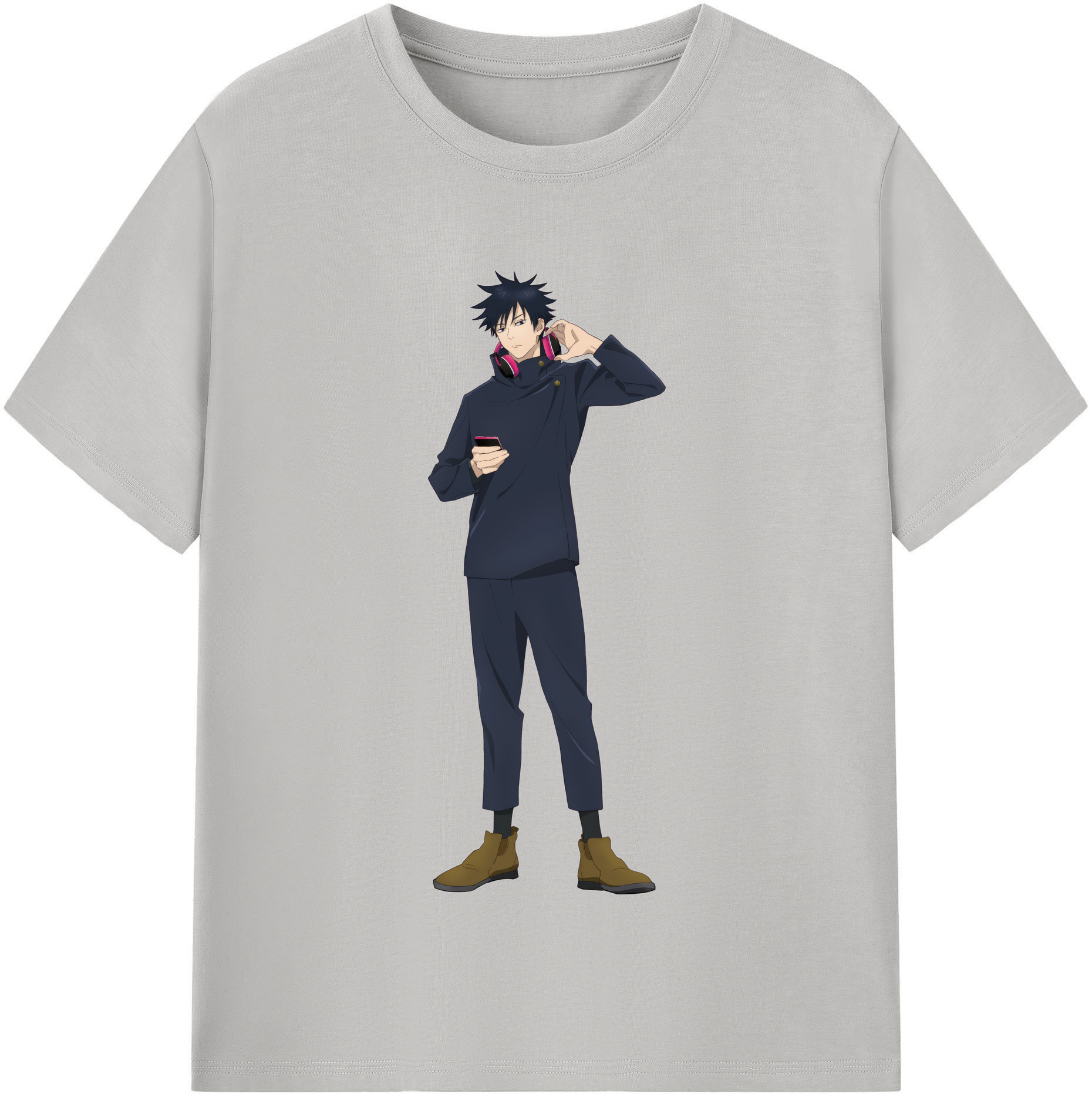 （画像用） 呪術廻戦 Jujutsu Kaisen レディースカジュアルプリントTシャツ（綿100％）