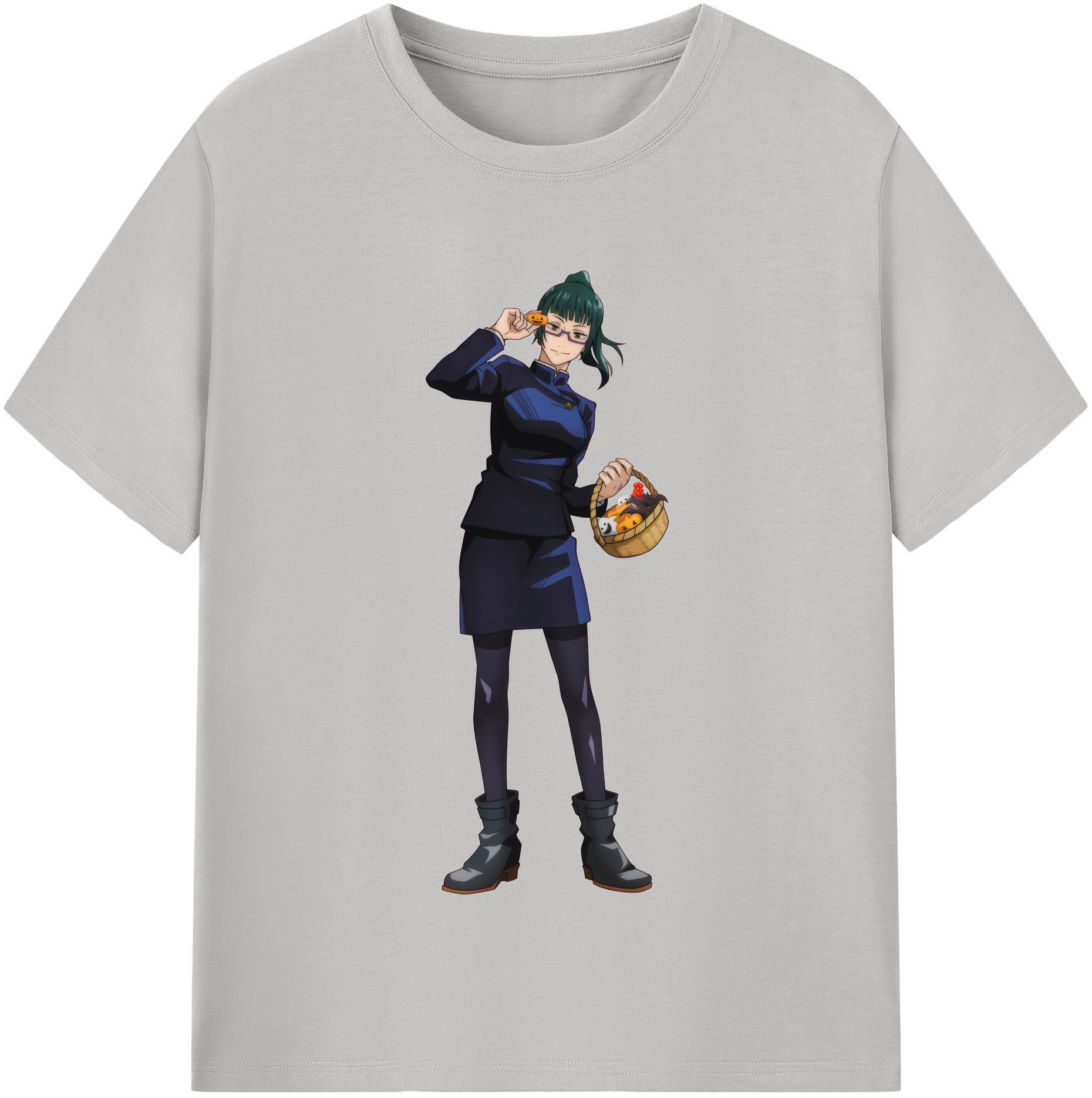 （画像用） 呪術廻戦 Jujutsu Kaisen レディースカジュアルプリントTシャツ（綿100％）