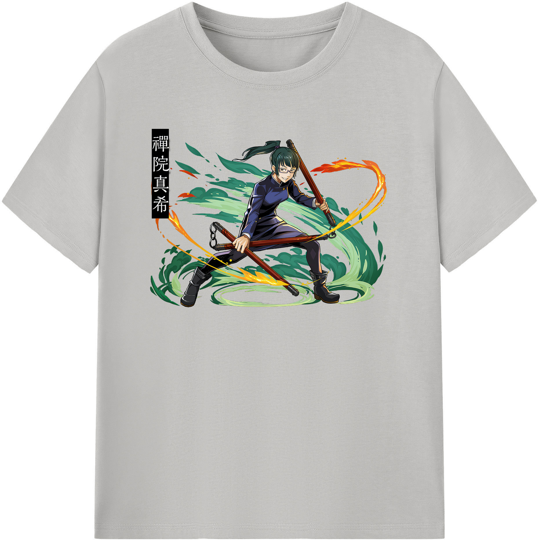 （画像用） 呪術廻戦 Jujutsu Kaisen レディースカジュアルプリントTシャツ（綿100％）