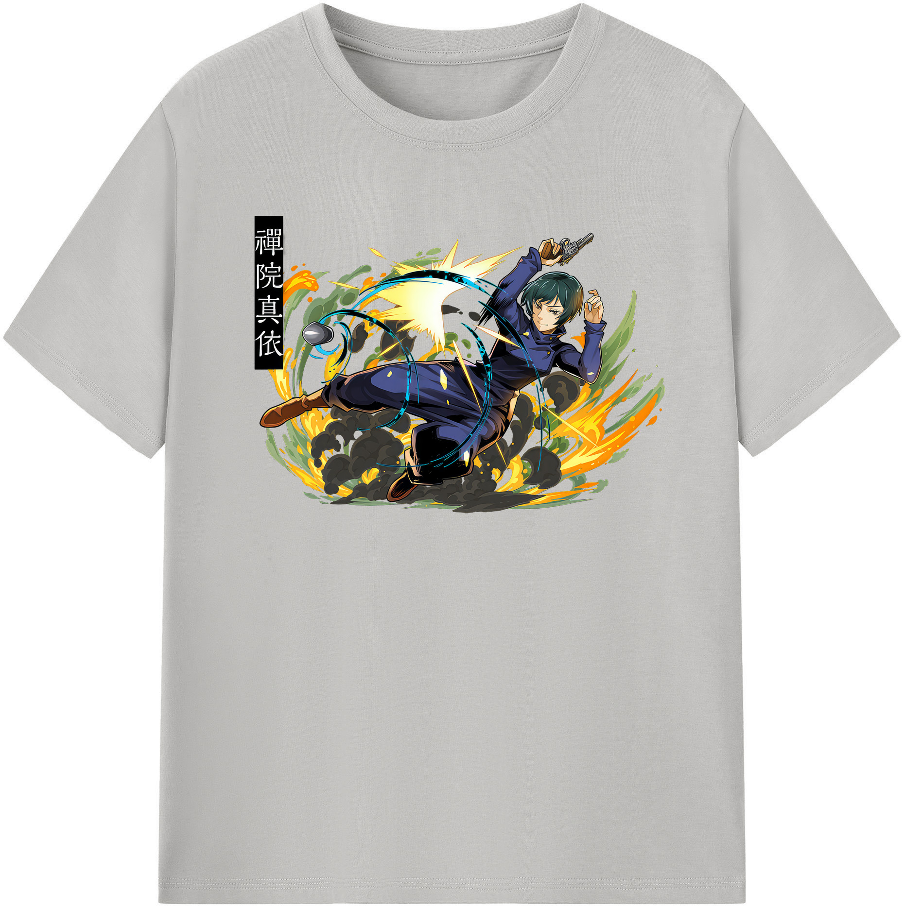 （画像用） 呪術廻戦 Jujutsu Kaisen レディースカジュアルプリントTシャツ（綿100％）