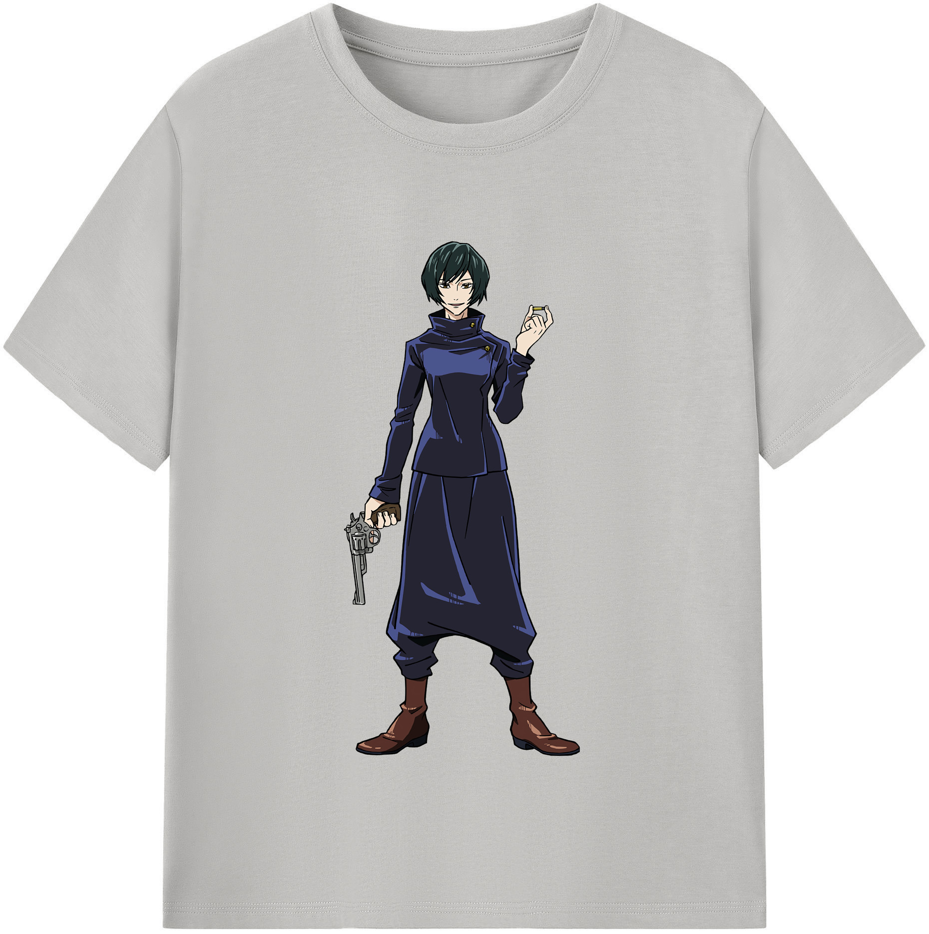 （画像用） 呪術廻戦 Jujutsu Kaisen レディースカジュアルプリントTシャツ（綿100％）