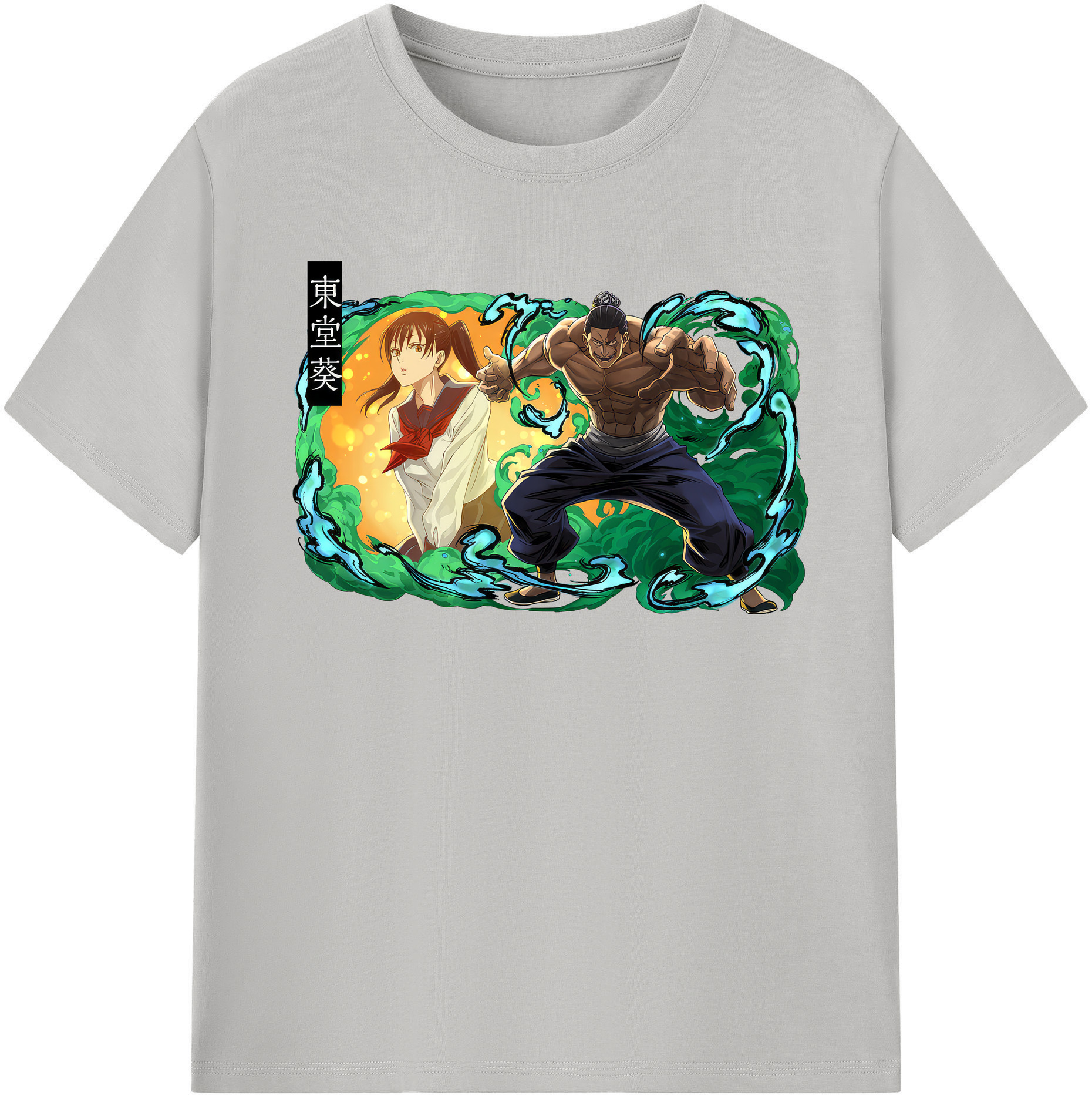 （画像用） 呪術廻戦 Jujutsu Kaisen レディースカジュアルプリントTシャツ（綿100％）